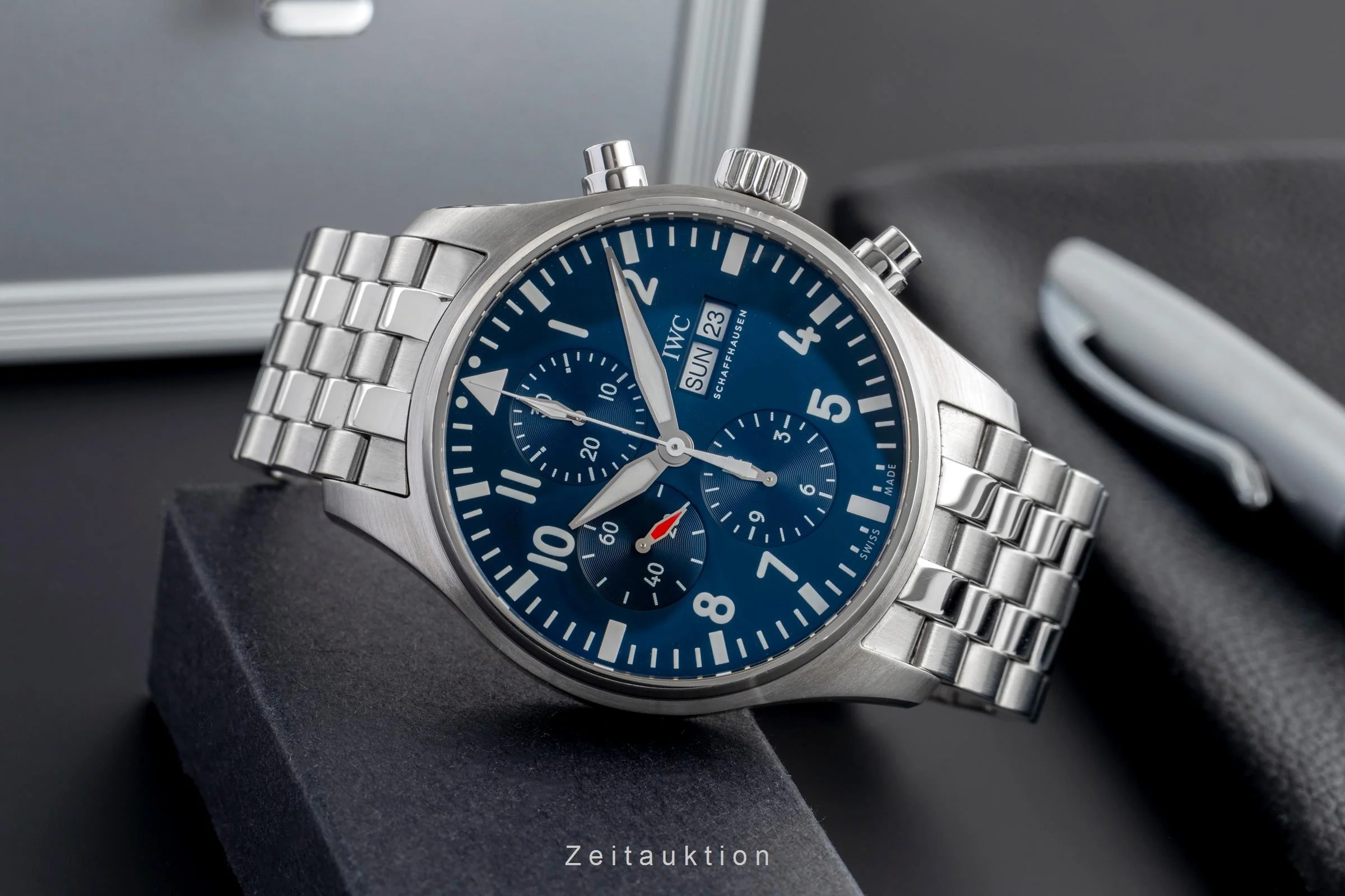IWC Fliegerchronograph chronograph steel automatic men's watch IW377717 LP: 8800EUR  [2503099] - Image 3