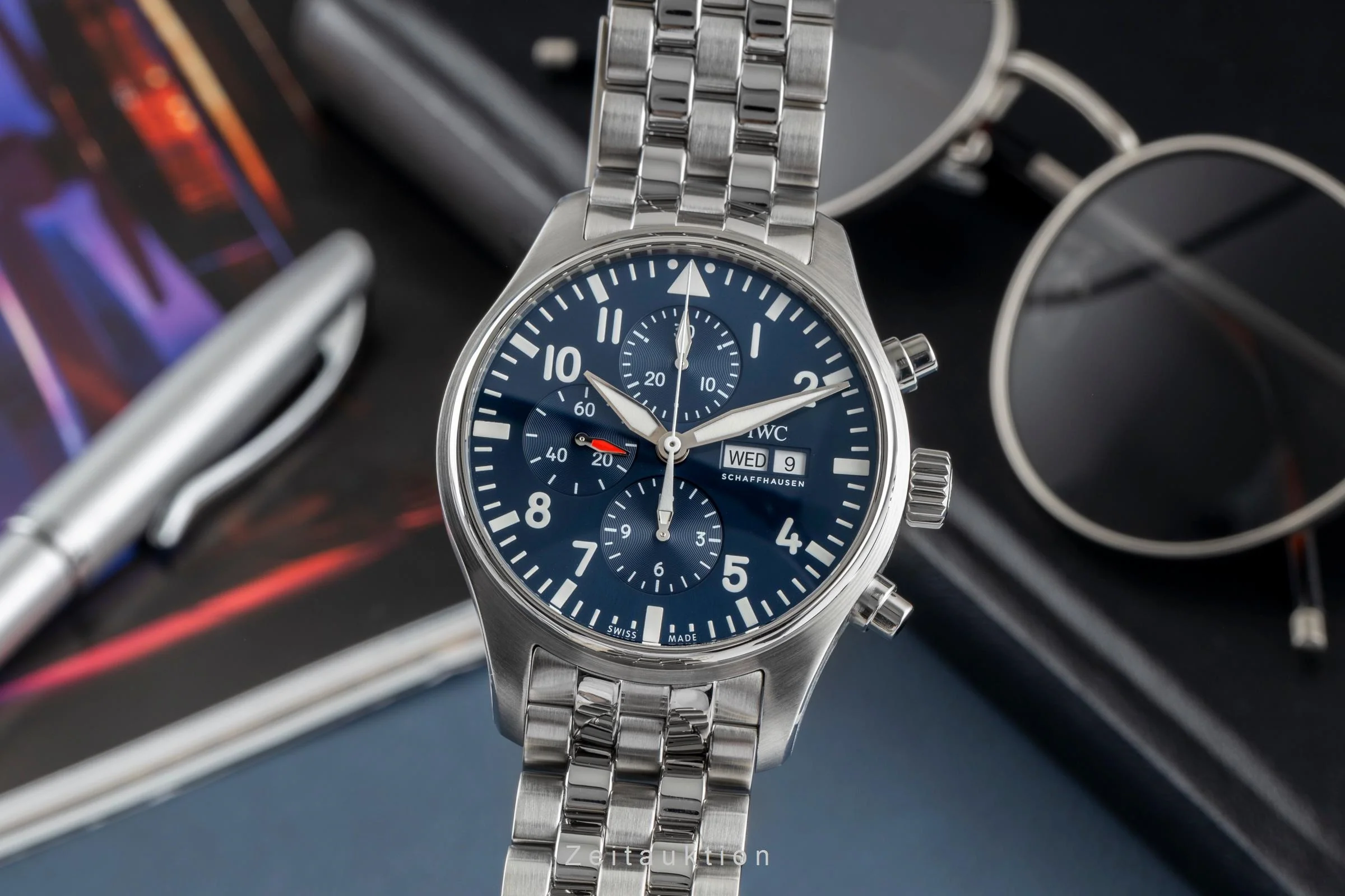 IWC Fliegerchronograph chronograph steel automatic men's watch IW377717 LP: 9500EUR  [2504270] - Image 2