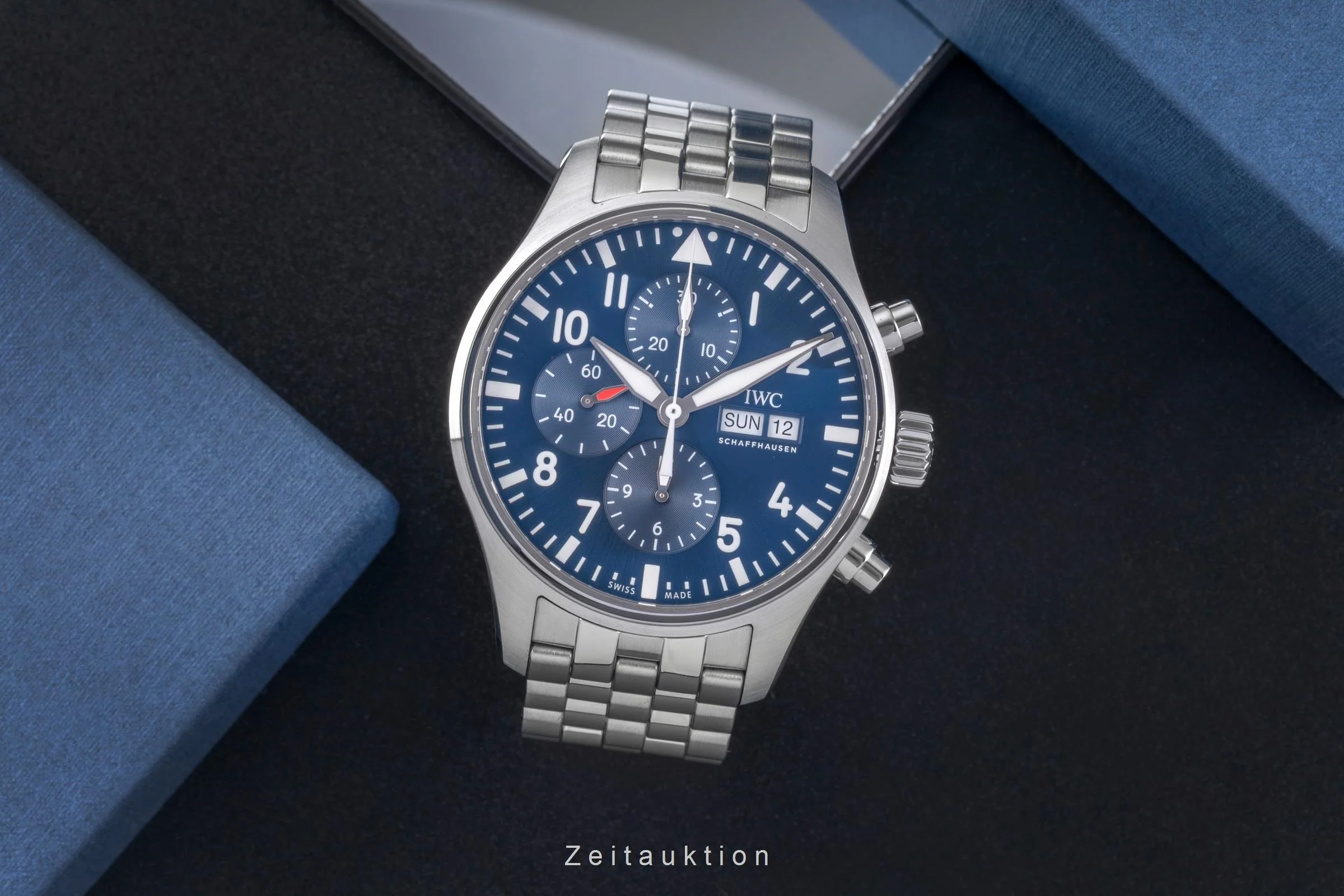 IWC Fliegerchronograph chronograph steel automatic men's watch IW377717 LP: 9500EUR  [2505598] - Image 4