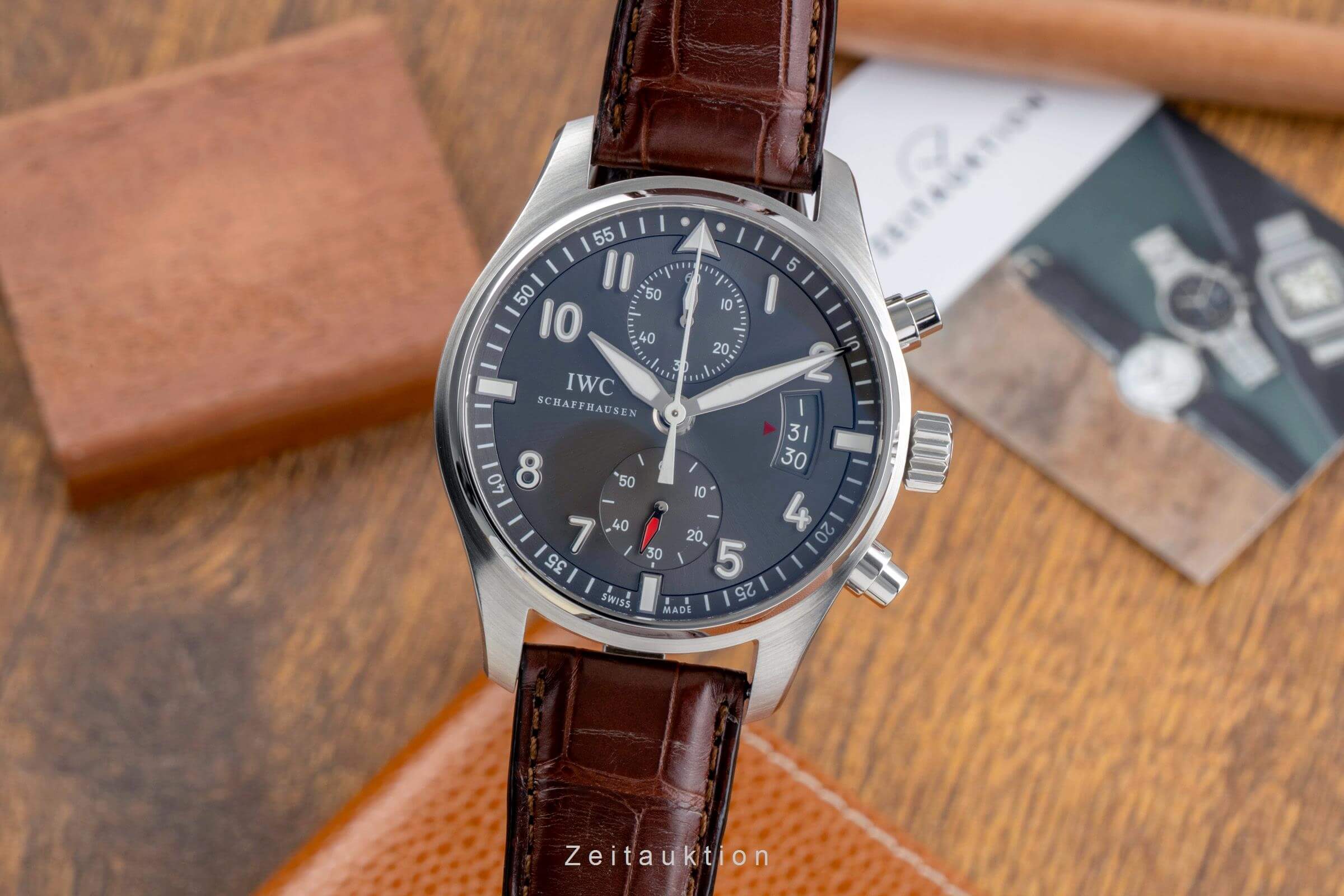 IWC Fliegerchronograph chronograph steel automatic men's watch IW387802 LP: 7700EUR  [2501403] - Image 2
