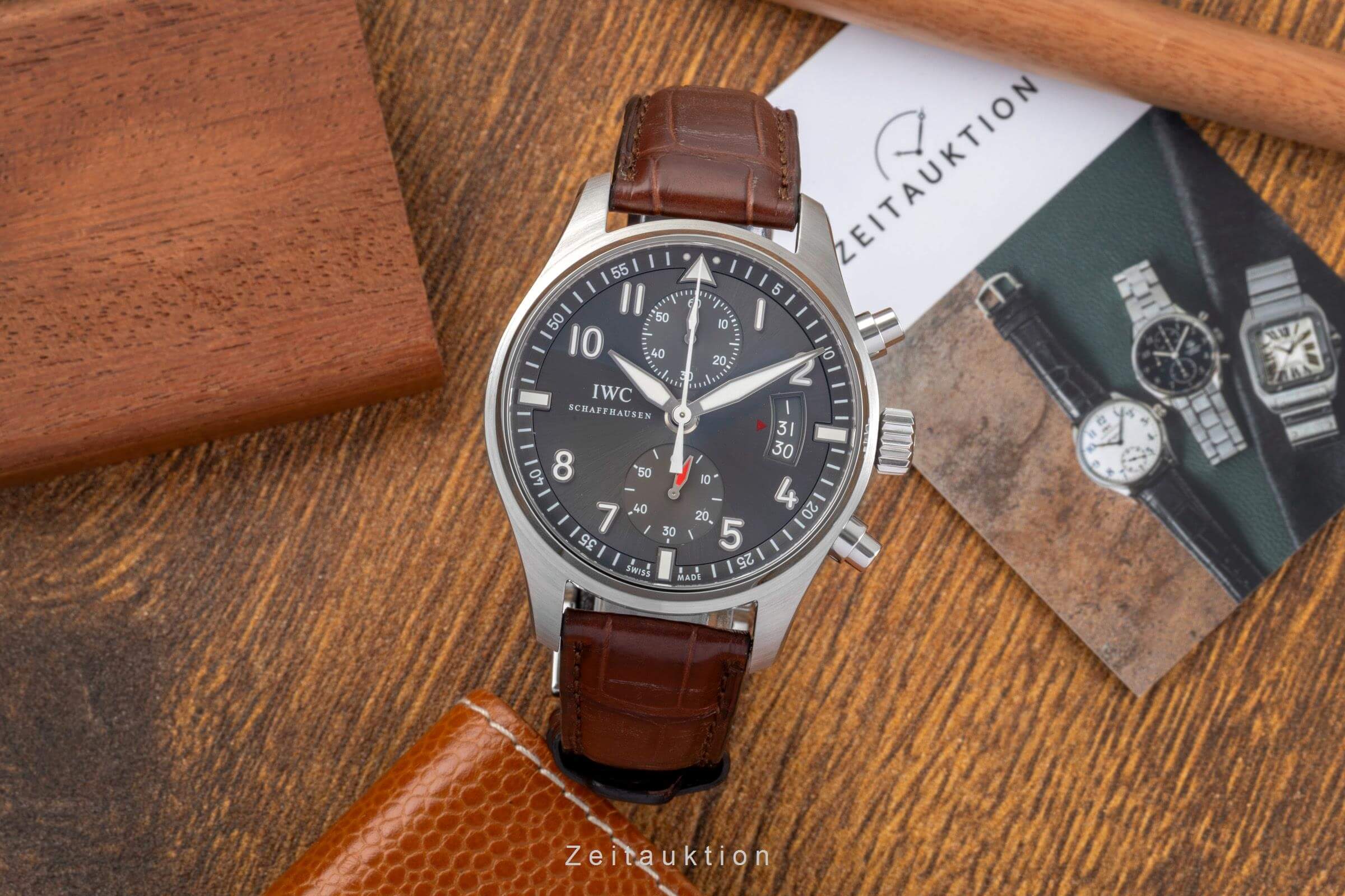 IWC Fliegerchronograph chronograph steel automatic men's watch IW387802 LP: 7700EUR  [2501403] - Image 4