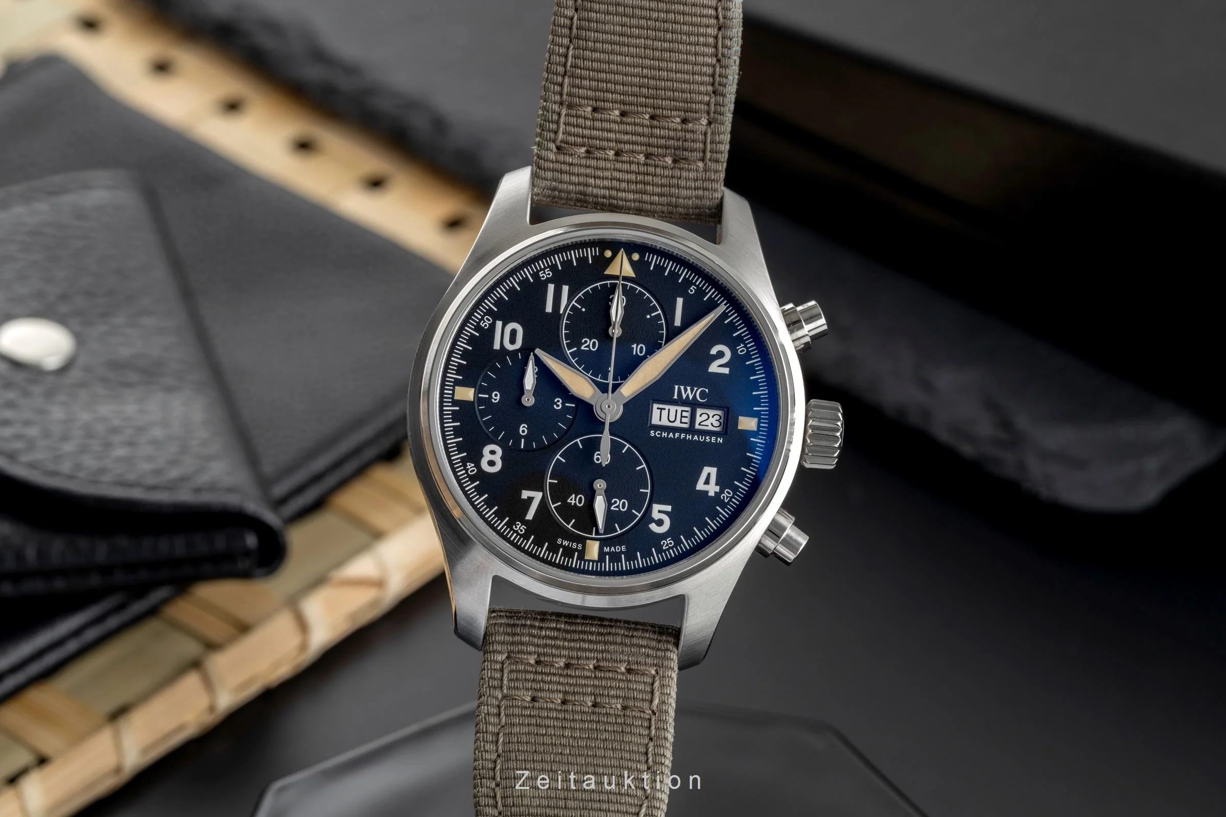 IWC Fliegerchronograph chronograph steel automatic men's watch IW387901 LP: 7300EUR  [2504136] - Image 2