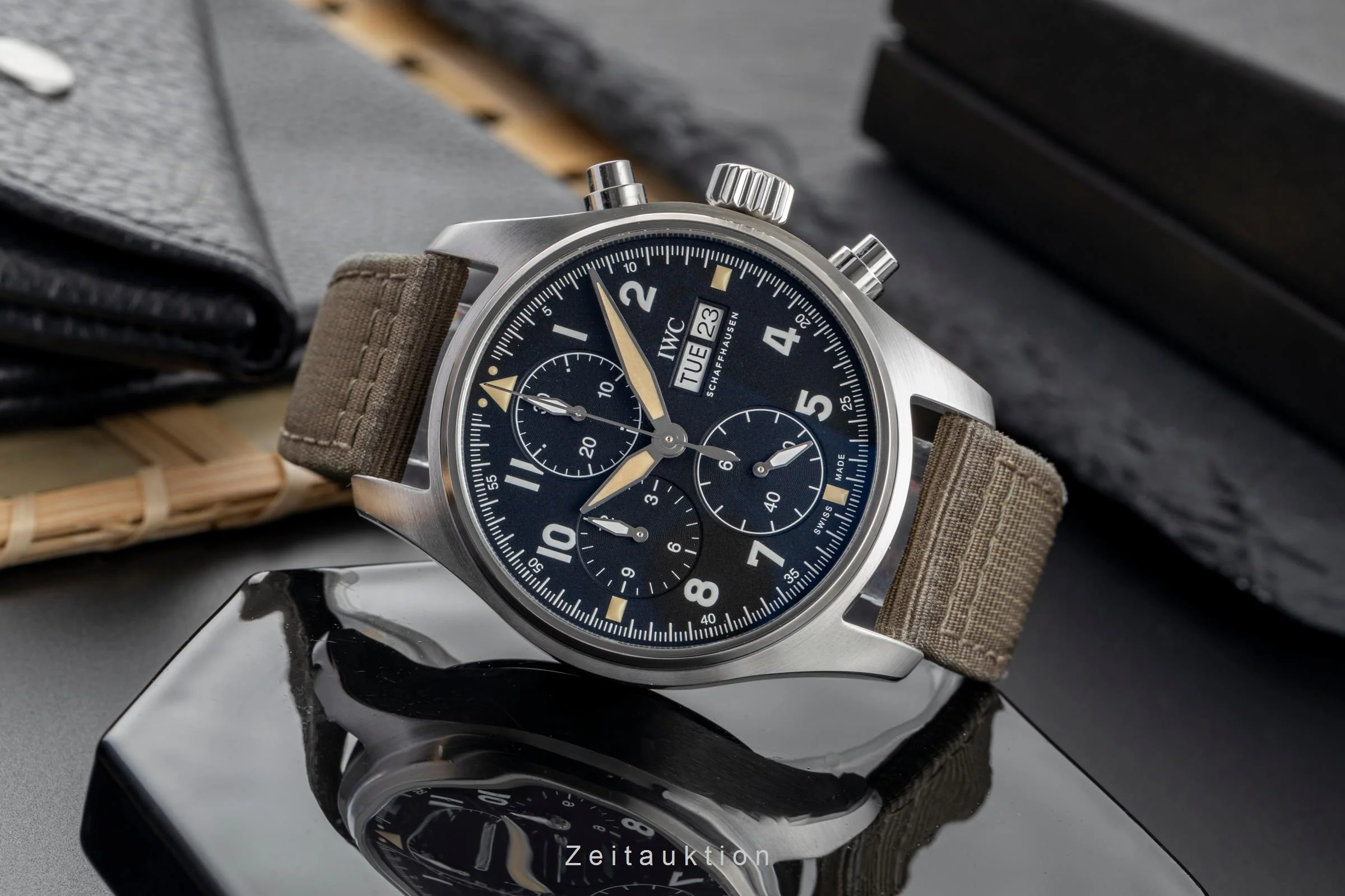 IWC Fliegerchronograph chronograph steel automatic men's watch IW387901 LP: 7300EUR  [2504136] - Image 3
