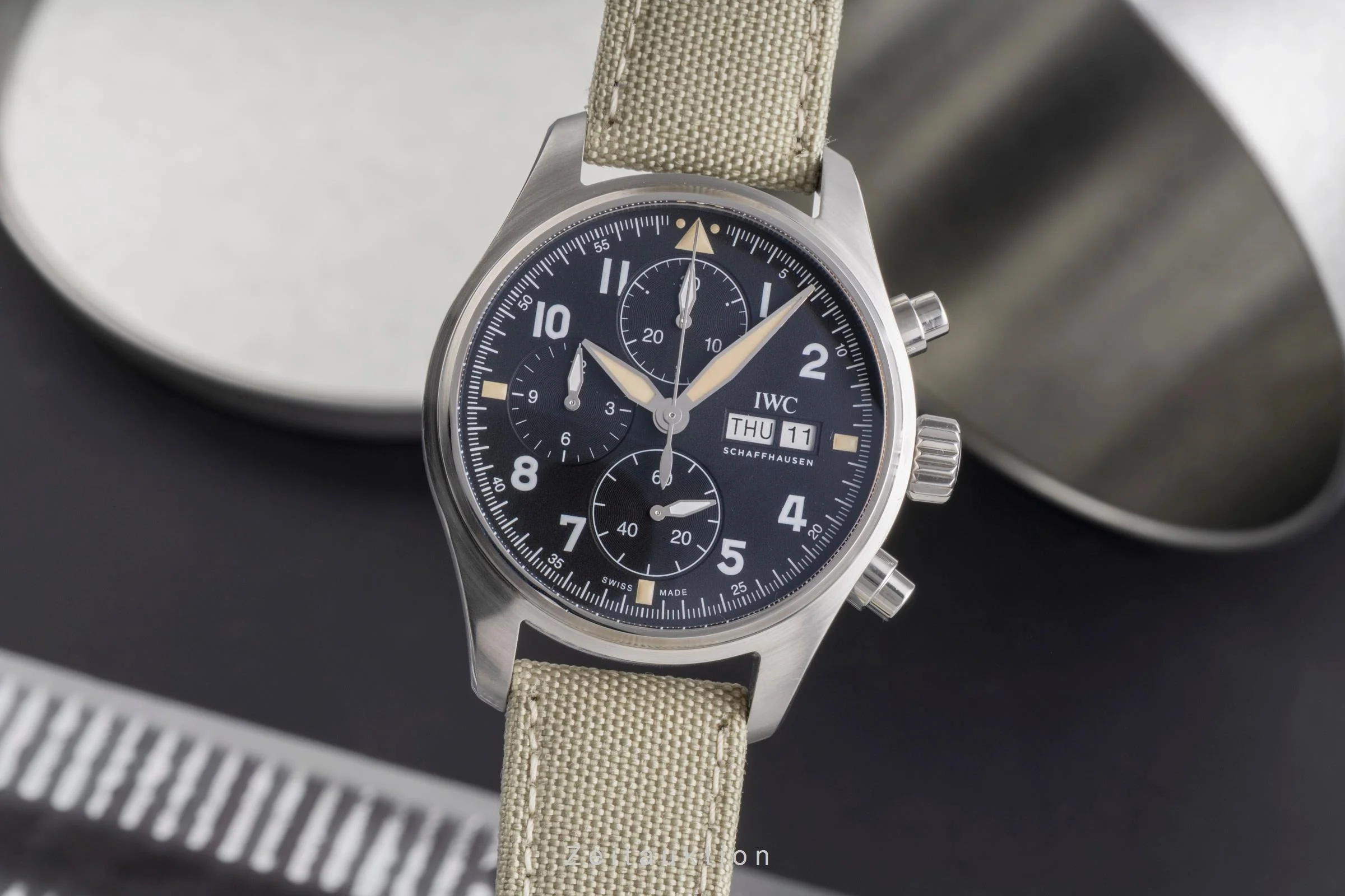 IWC Fliegerchronograph chronograph steel automatic men's watch IW387901 LP: 7300EUR  [2504993] - Image 2