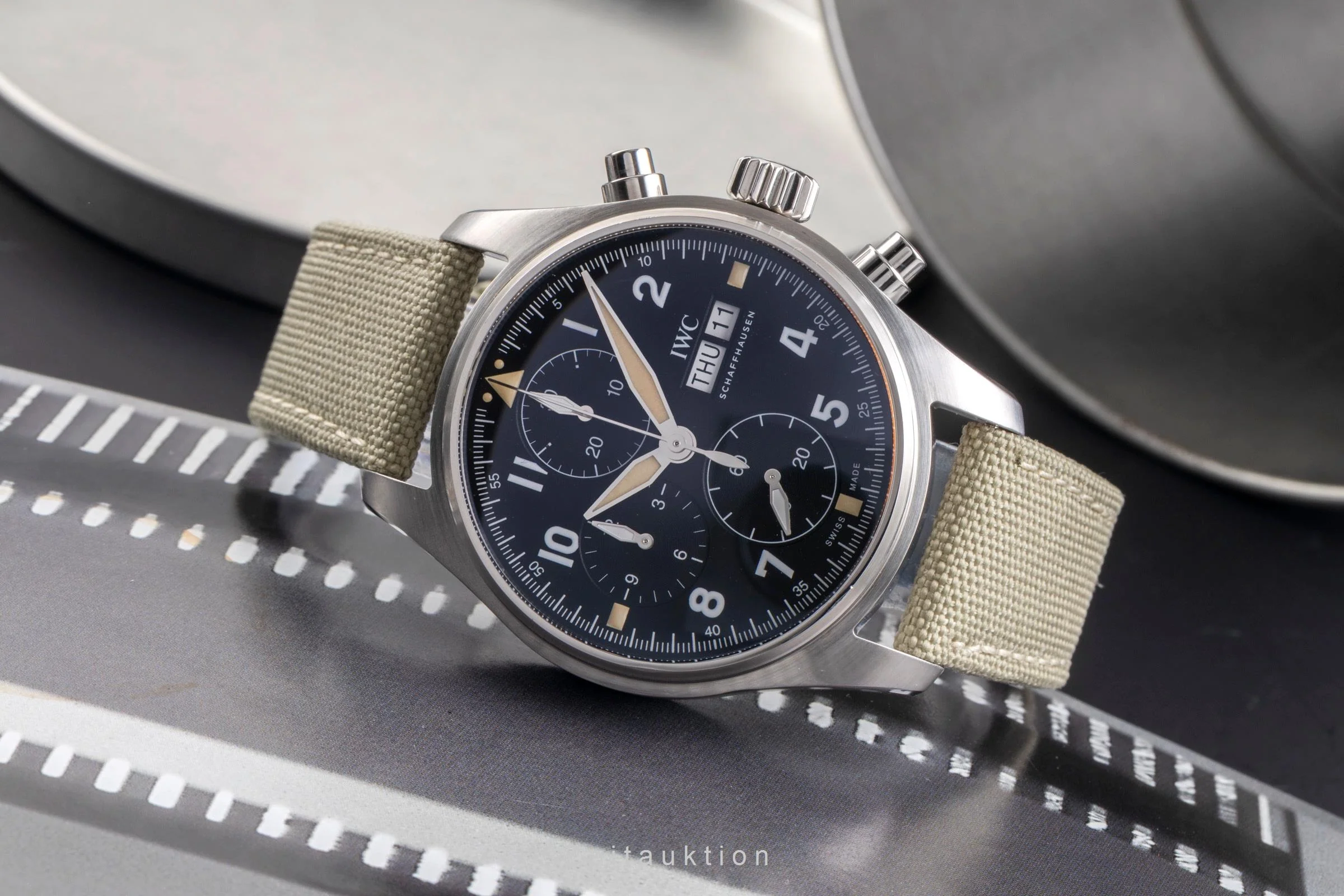 IWC Fliegerchronograph chronograph steel automatic men's watch IW387901 LP: 7300EUR  [2504993] - Image 3