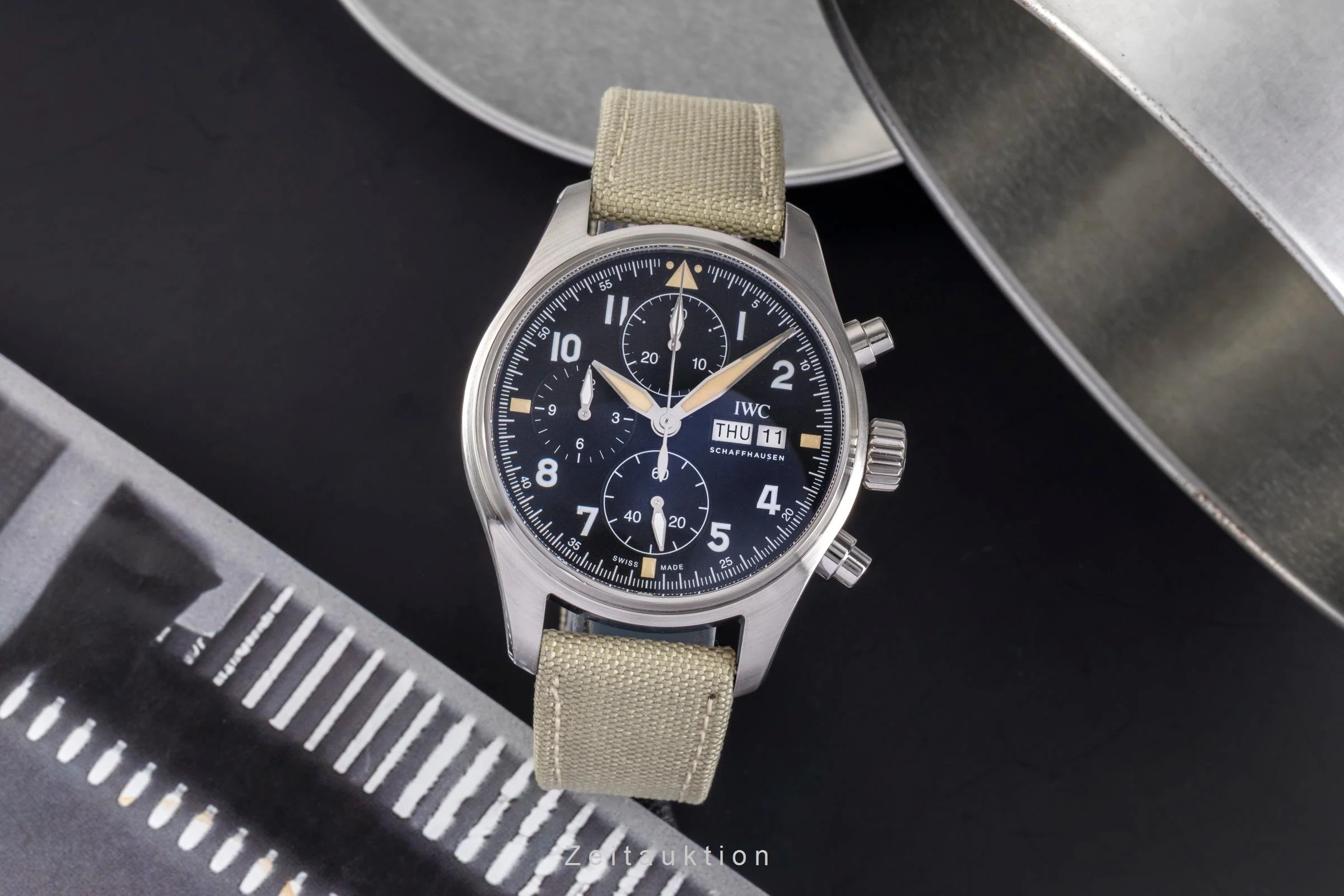 IWC Fliegerchronograph chronograph steel automatic men's watch IW387901 LP: 7300EUR  [2504993] - Image 4