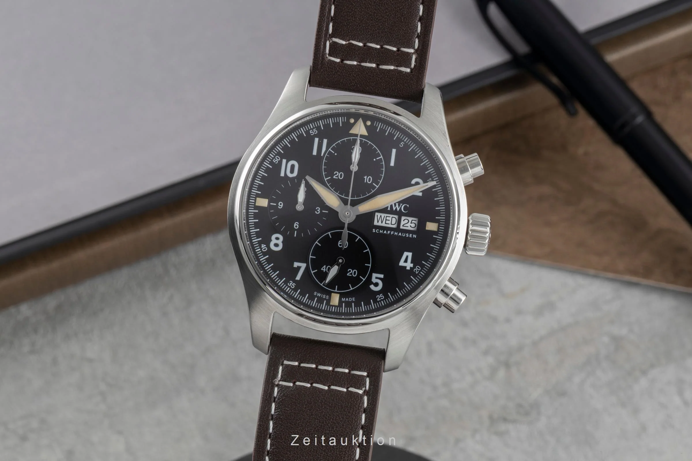 IWC Fliegerchronograph chronograph steel automatic men's watch IW387903 LP: 7700EUR  [2505745] - Image 2