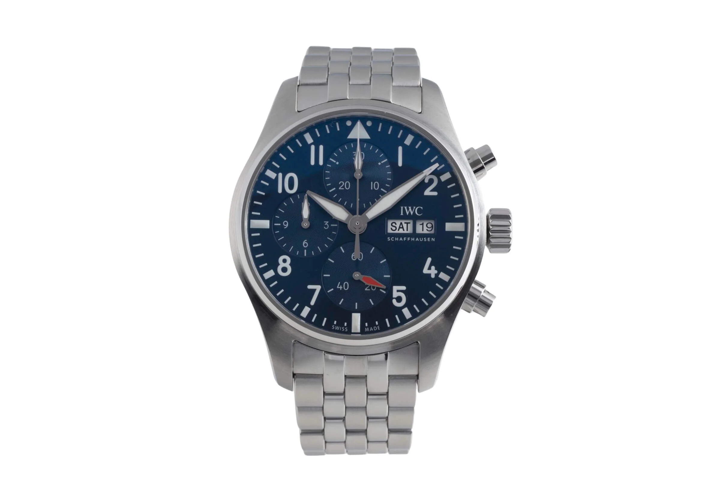 IWC Fliegerchronograph chronograph steel automatic men's watch IW388102 LP: 8600EUR  [2501685] - Image 5