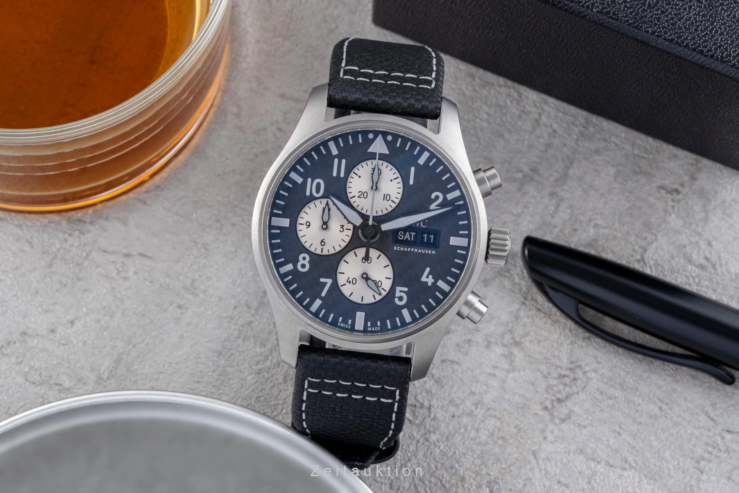 IWC Fliegerchronograph chronograph titanium automatic men's watch IW377903  [2506522] - Image 4