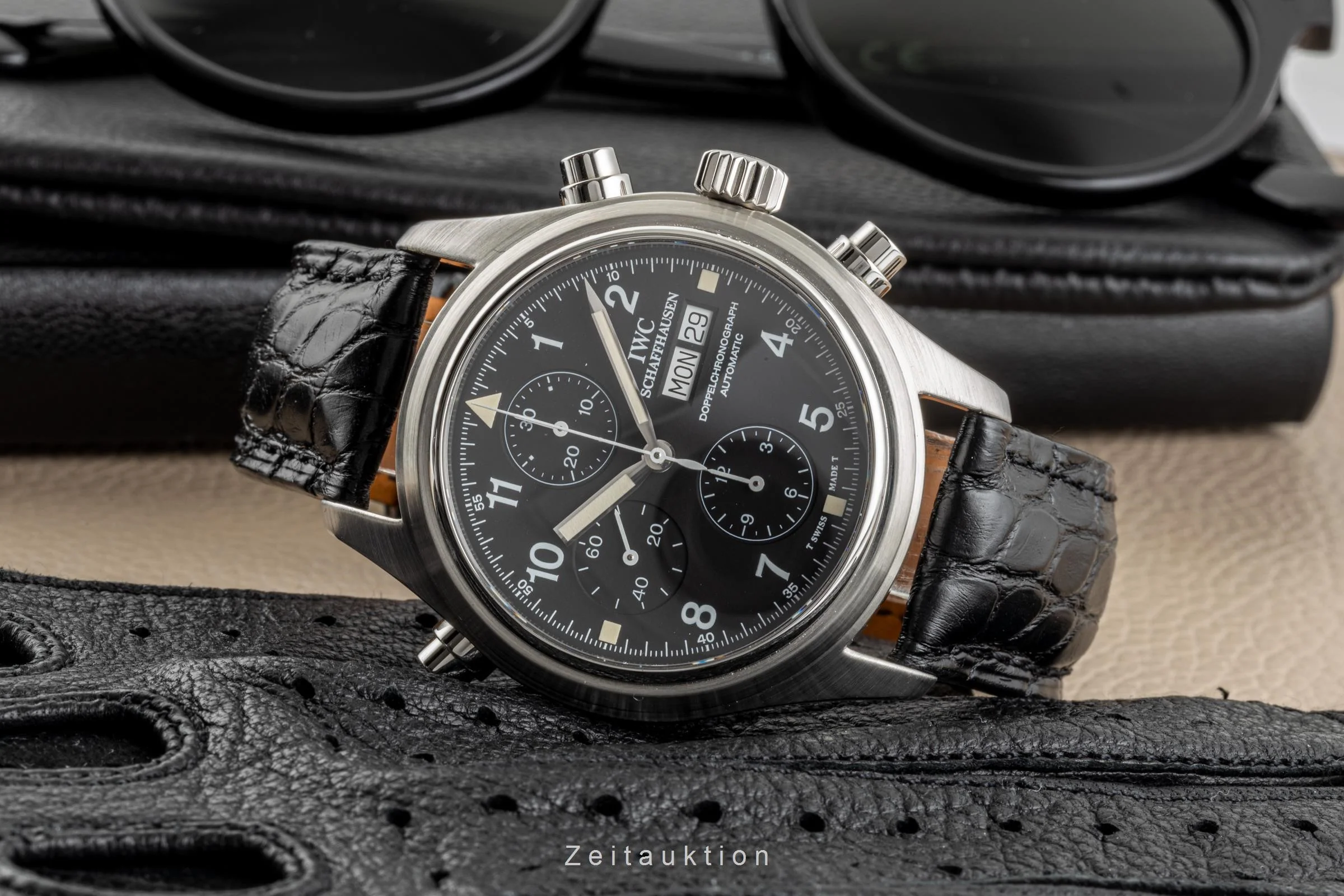 IWC Fliegeruhr chronograph steel automatic men's watch 3713 LP: 8300EUR  [2301989] - Image 2