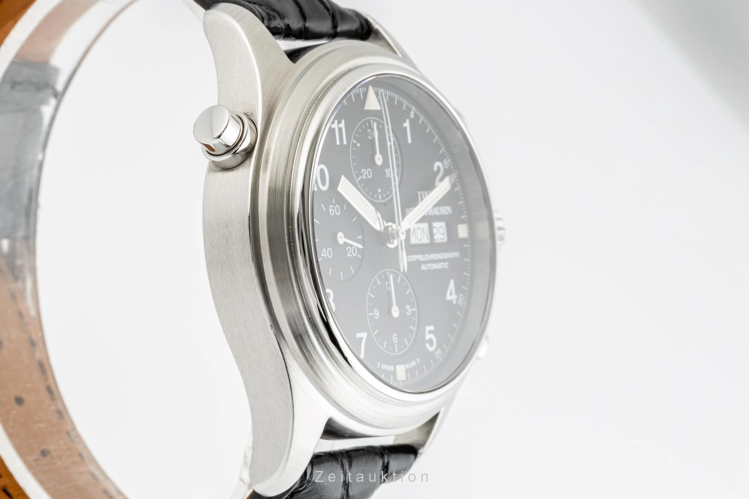 IWC Fliegeruhr chronograph steel automatic men's watch 3713 LP: 8300EUR  [2301989] - Image 7