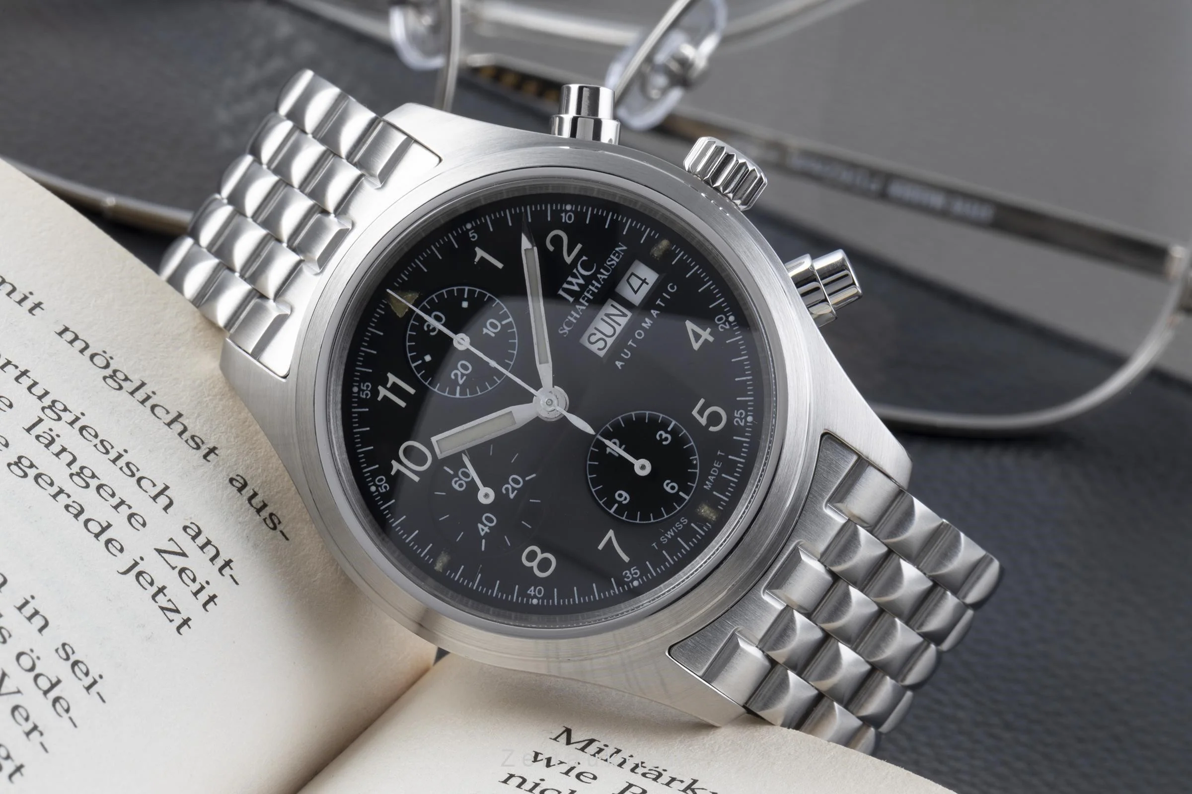 IWC Fliegeruhr chronograph steel automatic men's watch IW3706, IW370607  [2205072] - Image 2