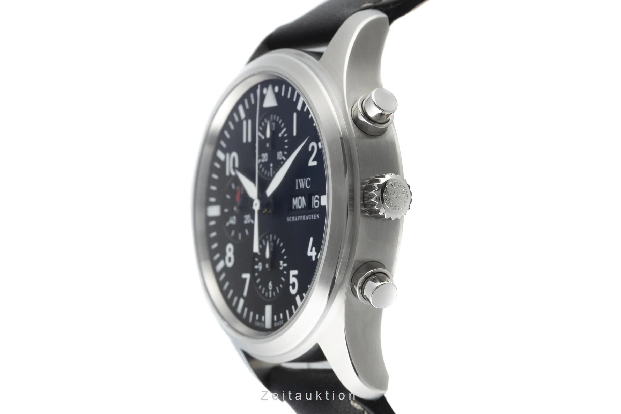 IWC Fliegeruhr chronograph steel automatic men's watch IW3717 LP: 6250EUR  [2203674] - Image 6