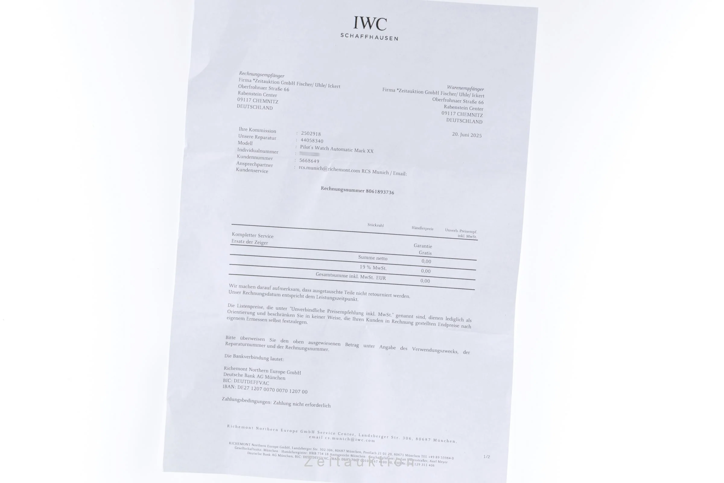 IWC Fliegeruhr steel automatic men's watch IW328203 LP: 5700EUR  [2502918] - Image 15