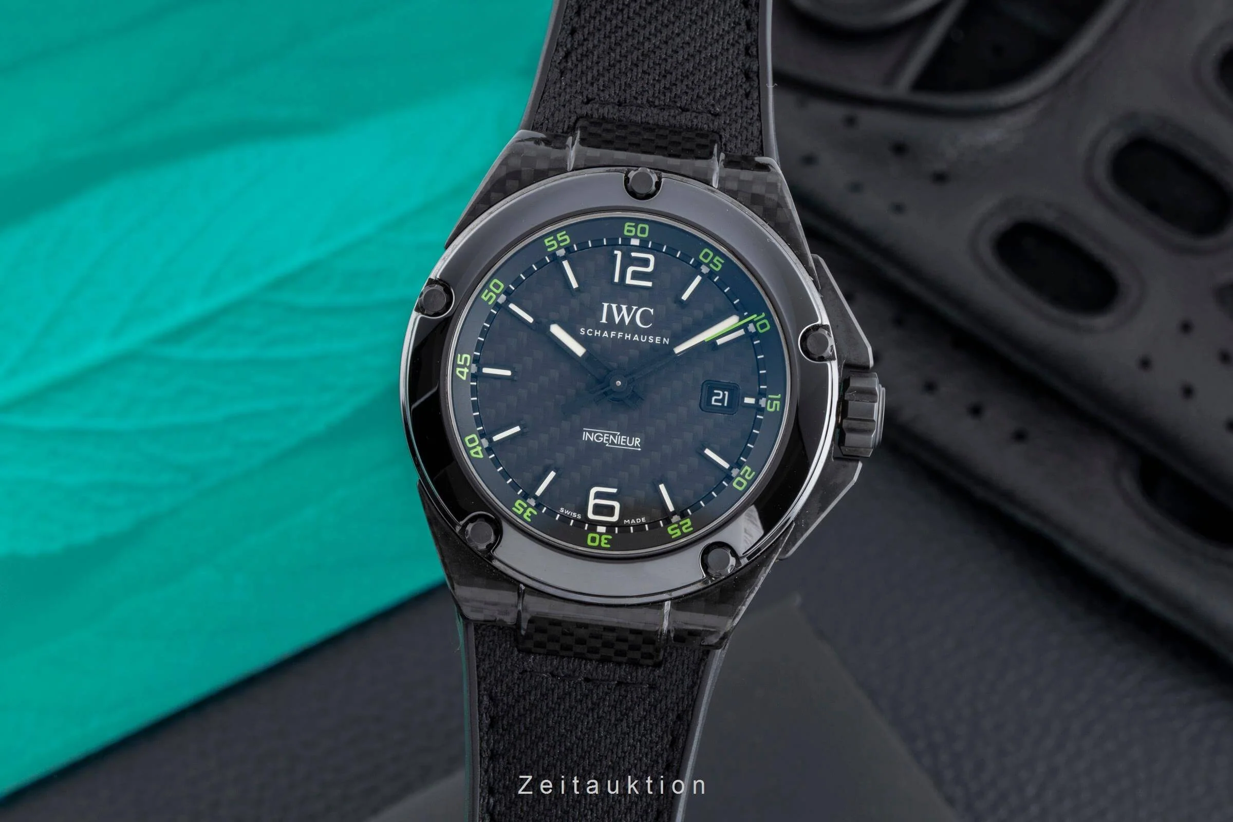 IWC Ingenieur carbon automatic men's watch IW322404 Limited  [2502542] - Image 2