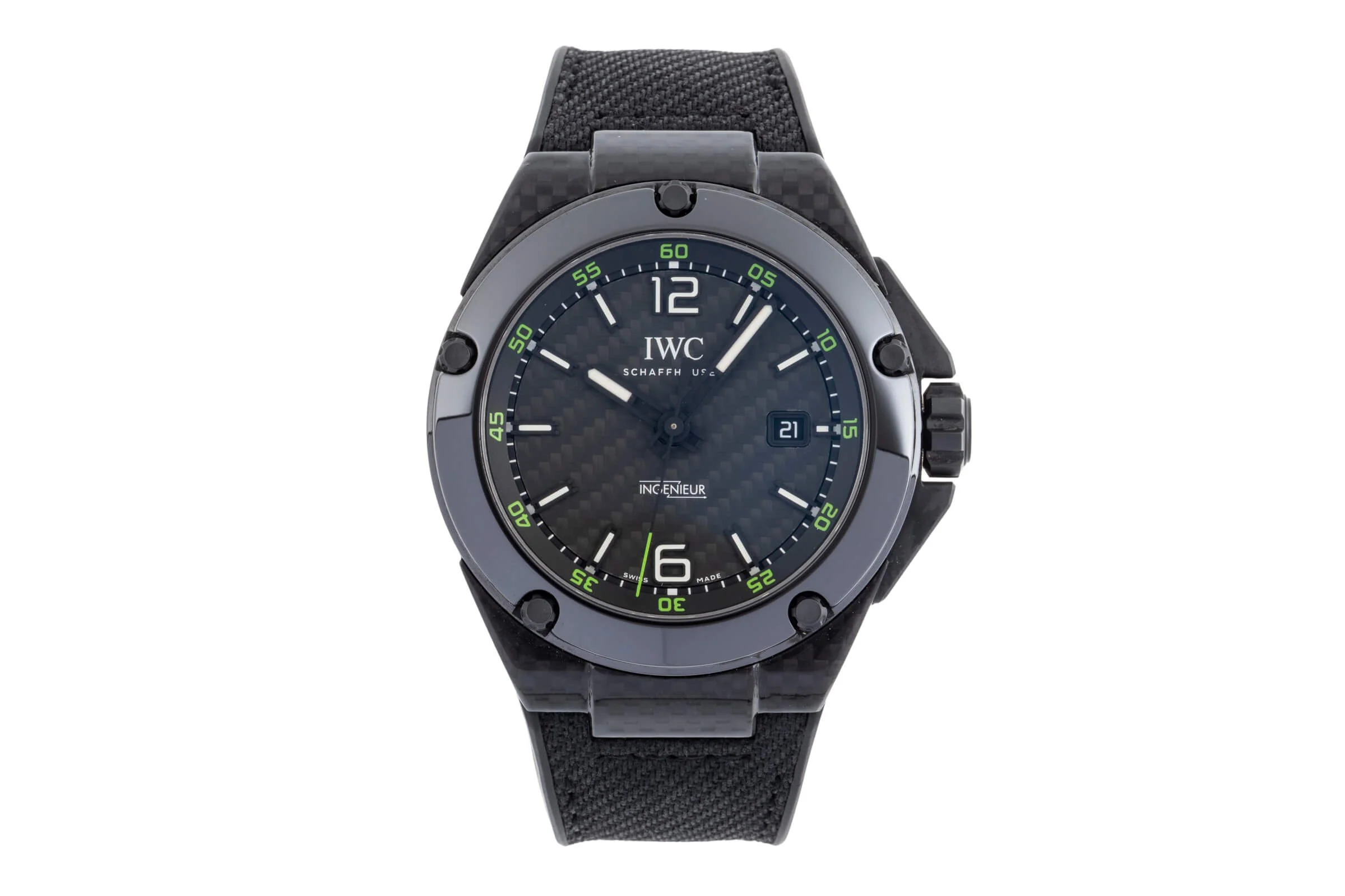 IWC Ingenieur carbon automatic men's watch IW322404 Limited  [2502542] - Image 5