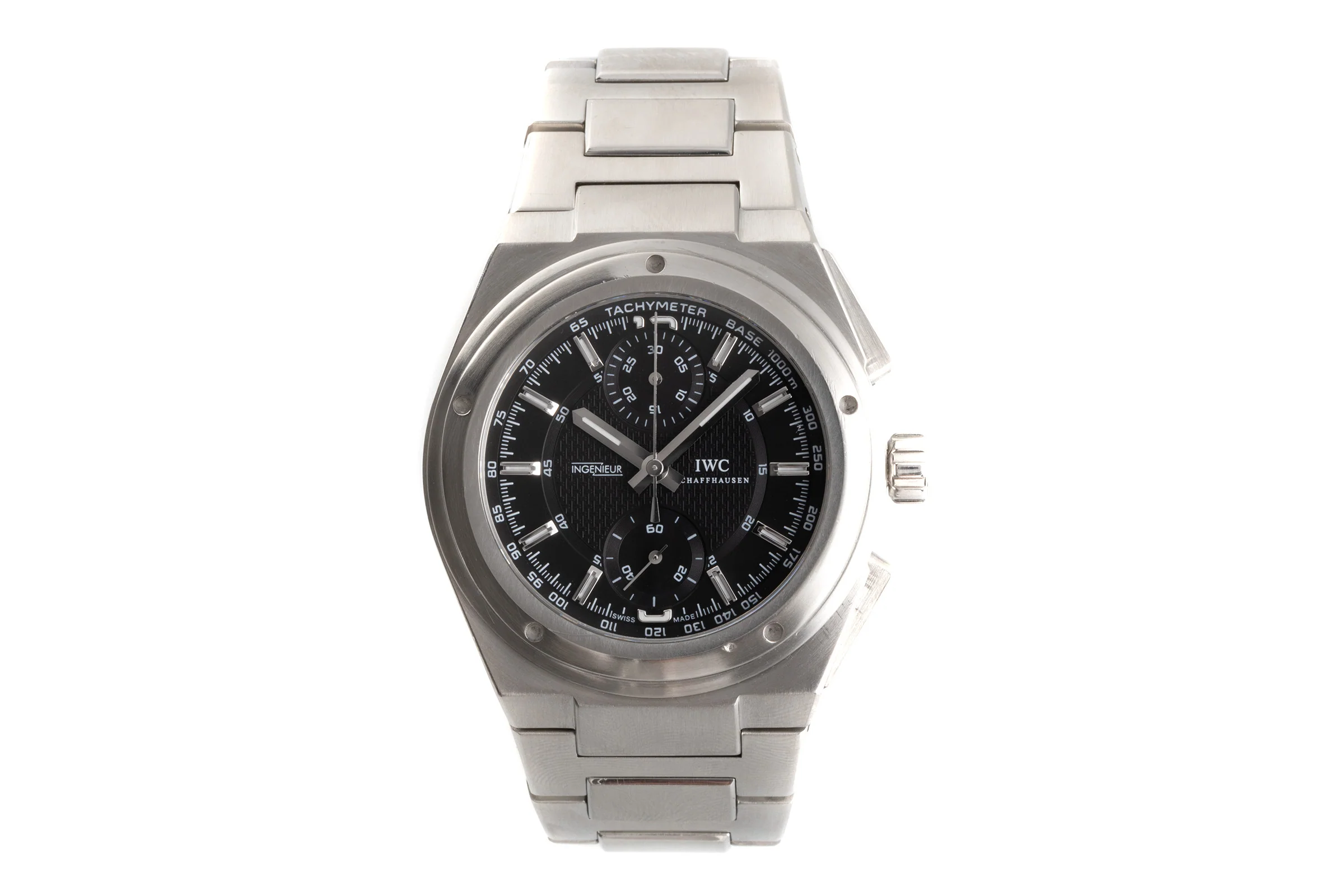 IWC Ingenieur chronograph steel automatic men's watch 3725  [2104355] - Image 4