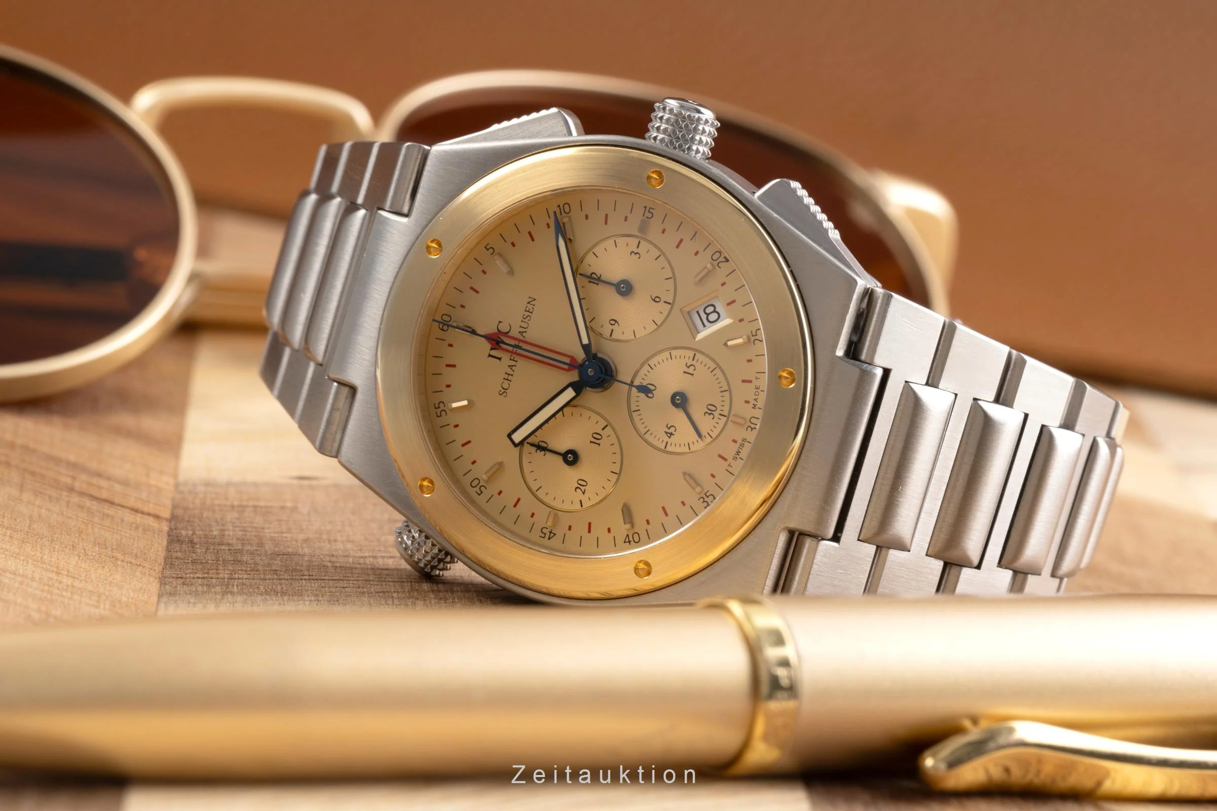 IWC Ingenieur chronograph steel / gold quartz men's watch IW380505  [2502519] - Image 3
