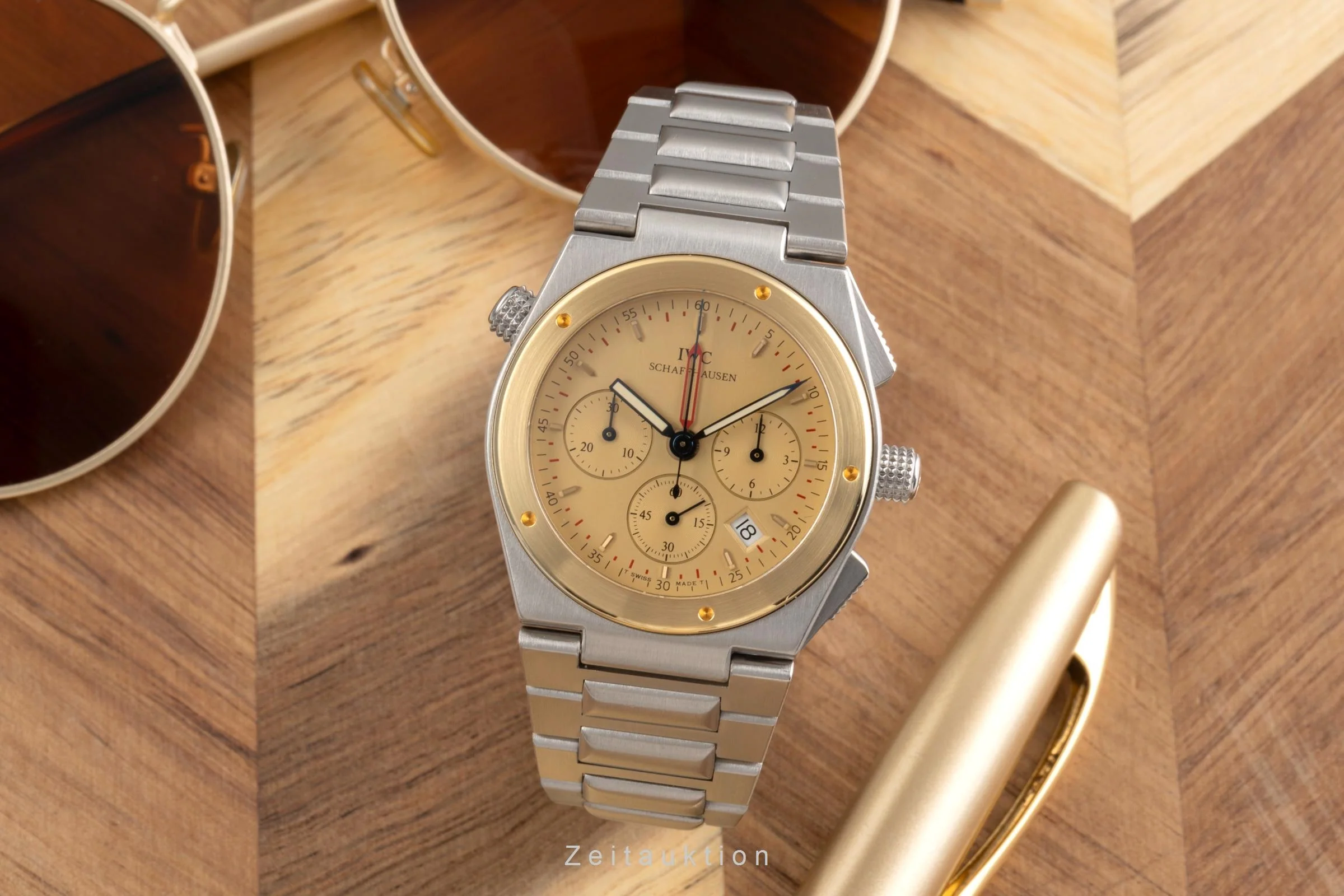 IWC Ingenieur chronograph steel / gold quartz men's watch IW380505  [2502519] - Image 4