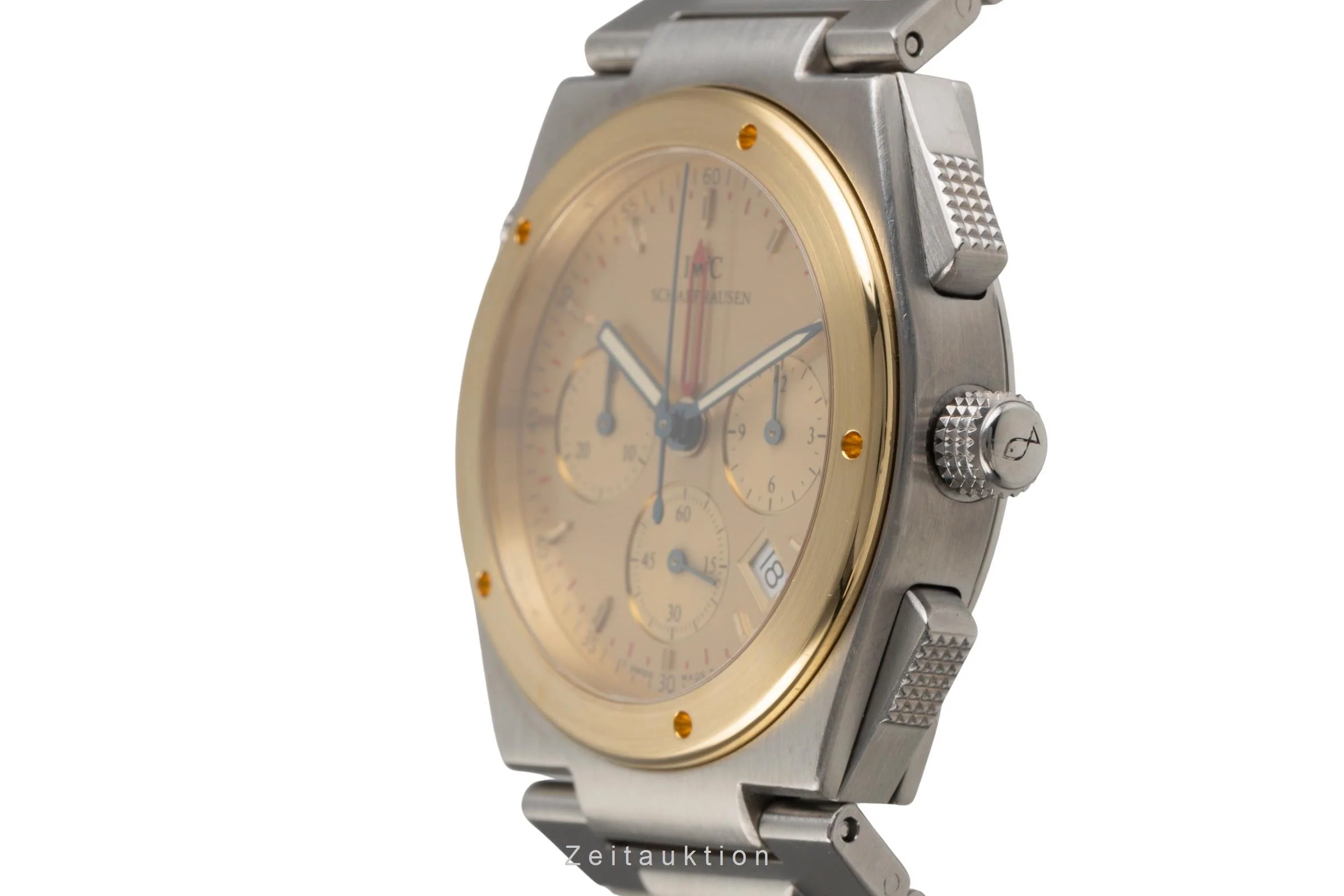 IWC Ingenieur chronograph steel / gold quartz men's watch IW380505  [2502519] - Image 7