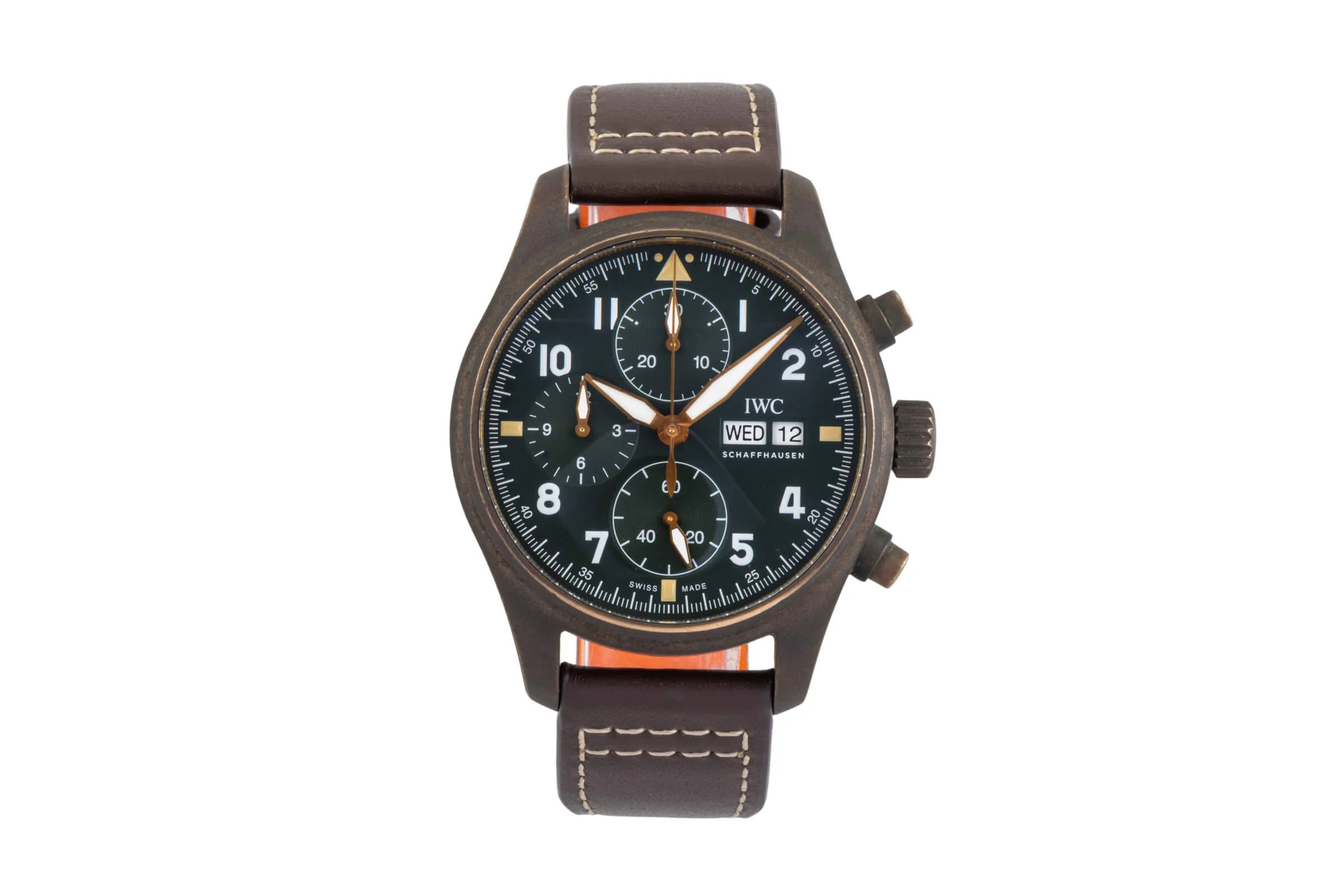 IWC Pilot chronograph bronze automatic men's watch IW387902 LP: 7800EUR  [2502268] - Image 5