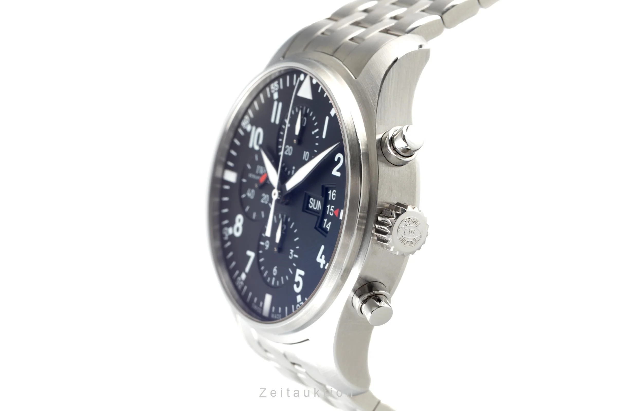 IWC Pilot chronograph steel automatic men's watch 3777  [2108302] - Image 6