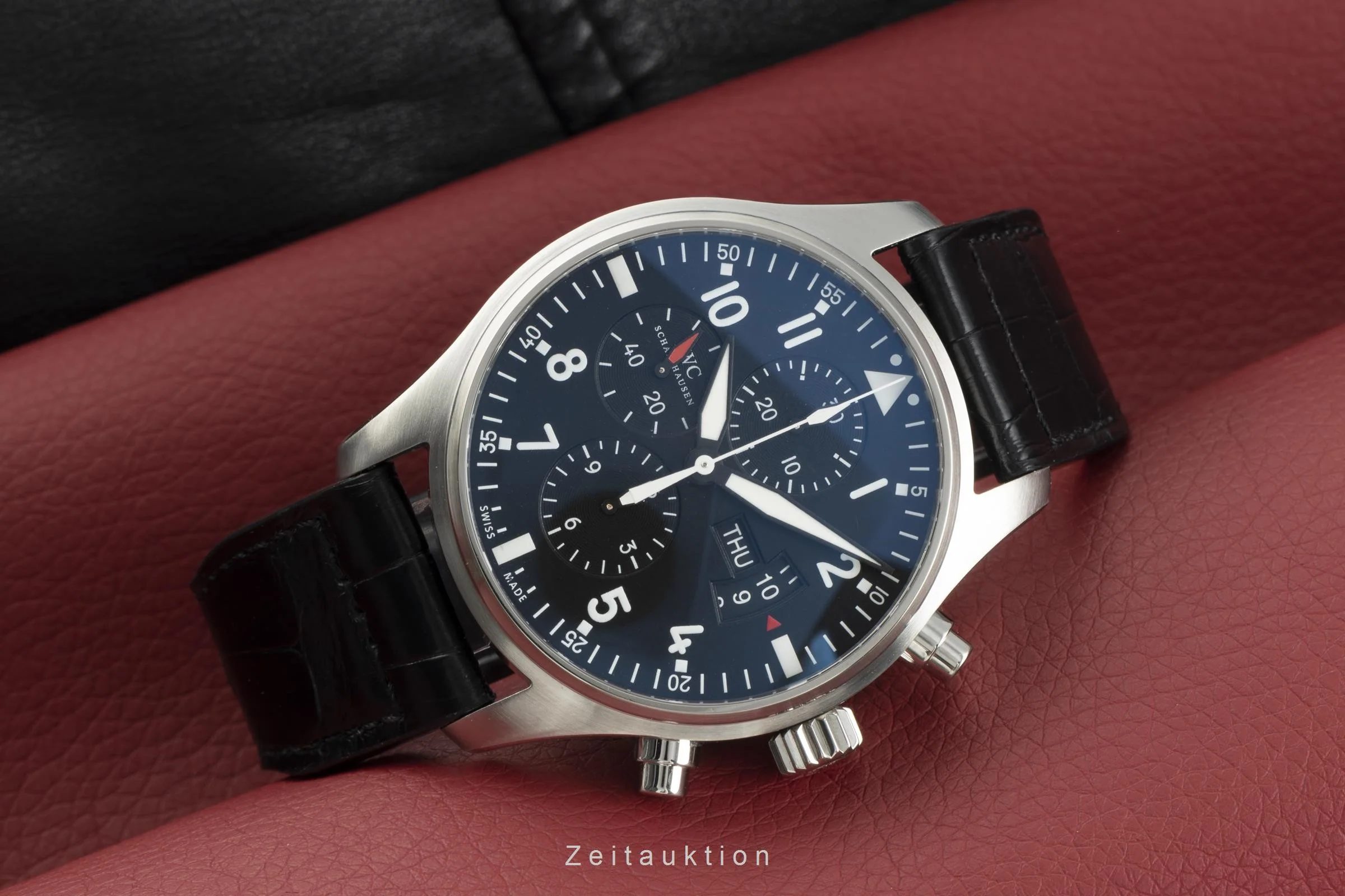 IWC Pilot chronograph steel automatic men's watch 3777 LP: 5900EUR  [2109979] - Image 2