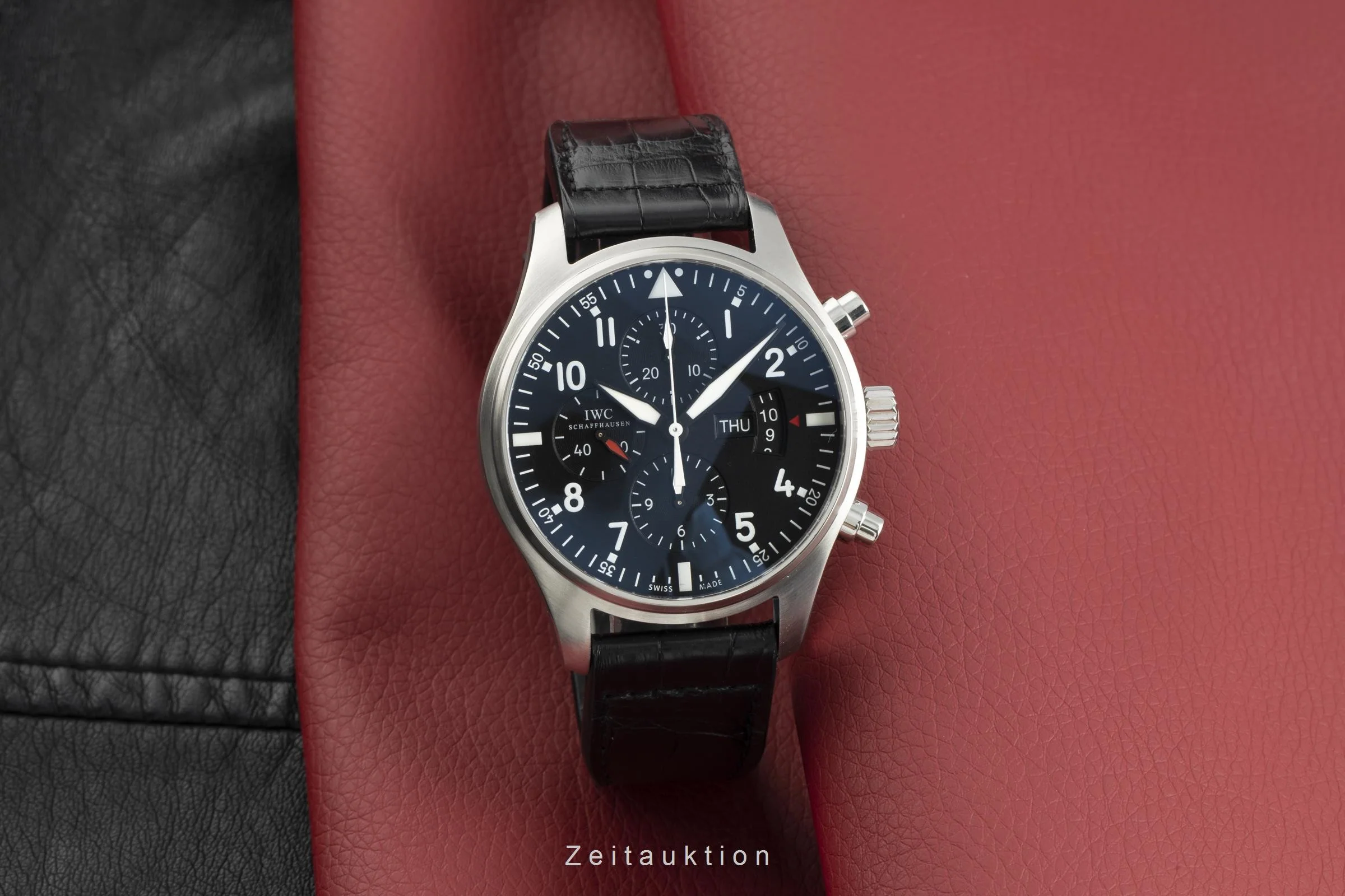 IWC Pilot chronograph steel automatic men's watch 3777 LP: 5900EUR  [2109979] - Image 3