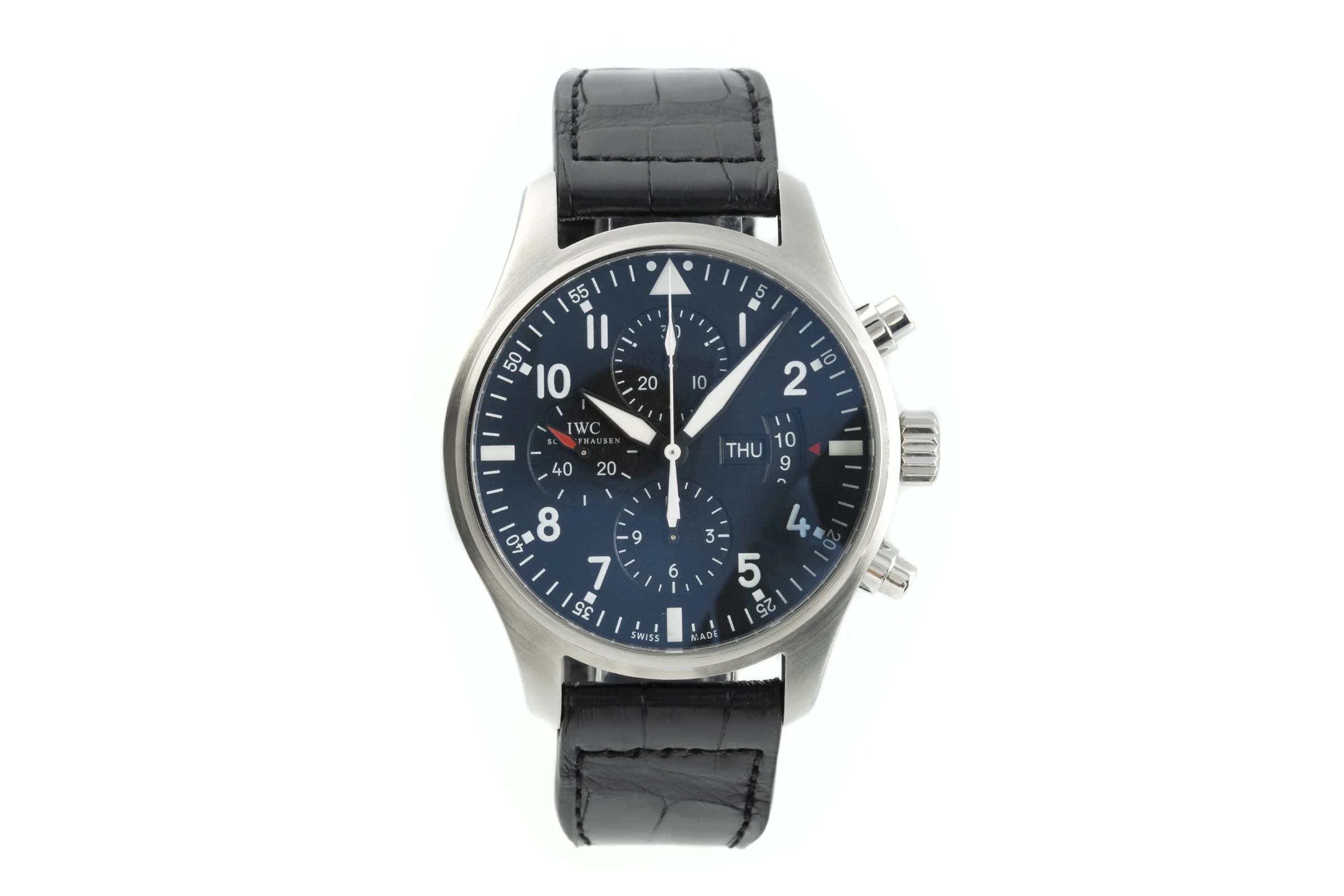IWC Pilot chronograph steel automatic men's watch 3777 LP: 5900EUR  [2109979] - Image 4