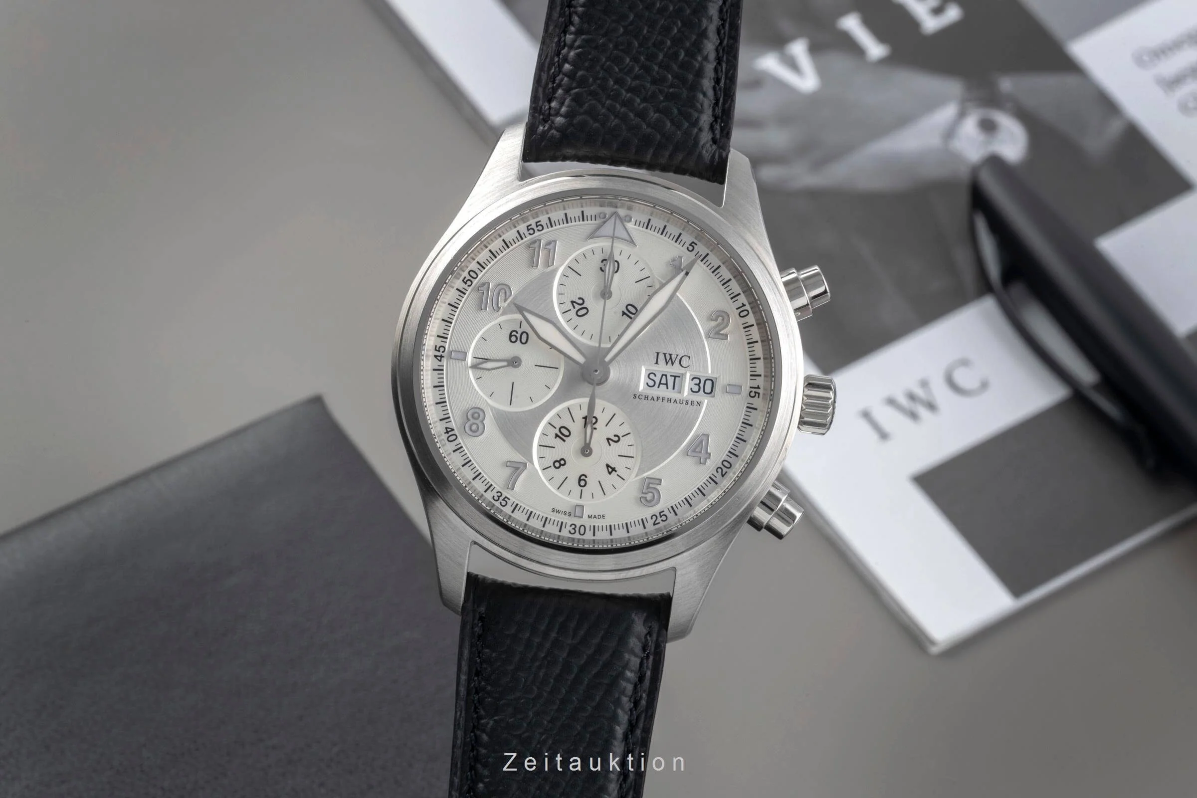 IWC Pilot chronograph steel automatic men's watch IW371705 LP: 7800EUR  [2501041] - Image 2