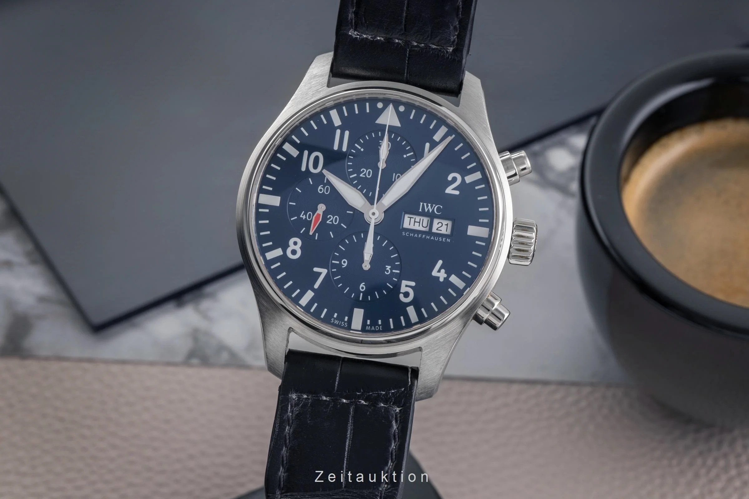 IWC Pilot chronograph steel automatic men's watch IW377714 LP: 7800EUR  [2504471] - Image 2