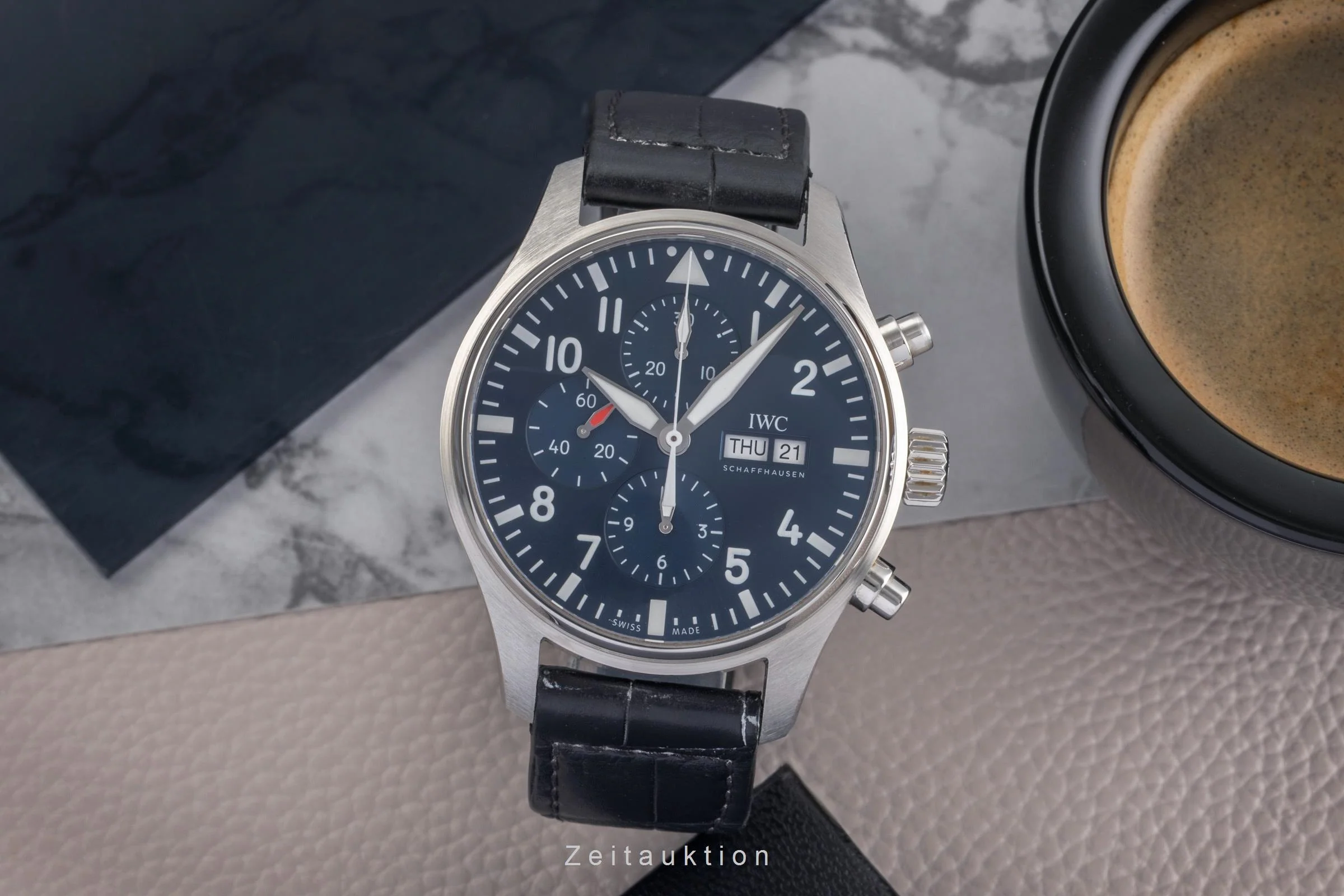 IWC Pilot chronograph steel automatic men's watch IW377714 LP: 7800EUR  [2504471] - Image 4