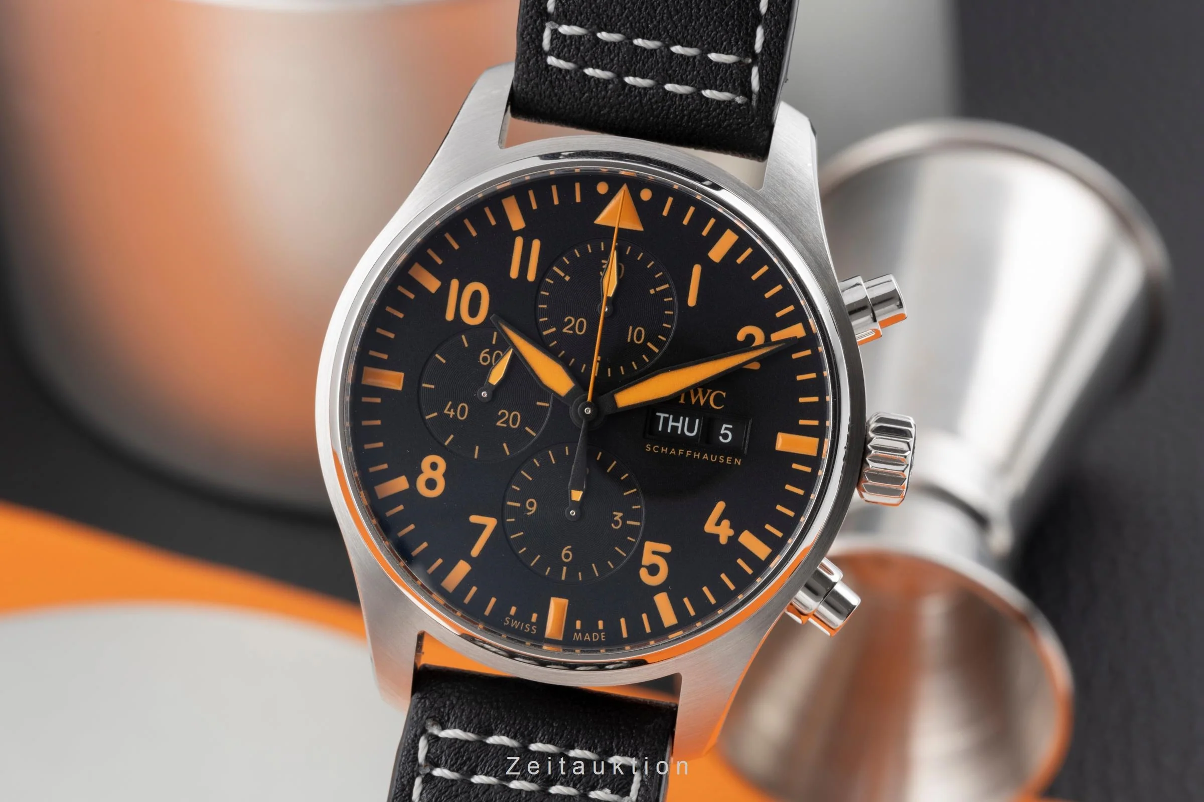 IWC Pilot chronograph steel automatic men's watch IW377730  [2505468] - Image 2