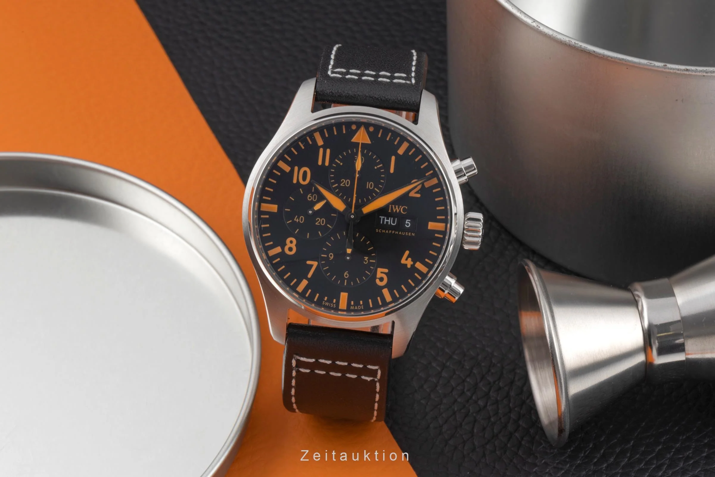 IWC Pilot chronograph steel automatic men's watch IW377730  [2505468] - Image 4
