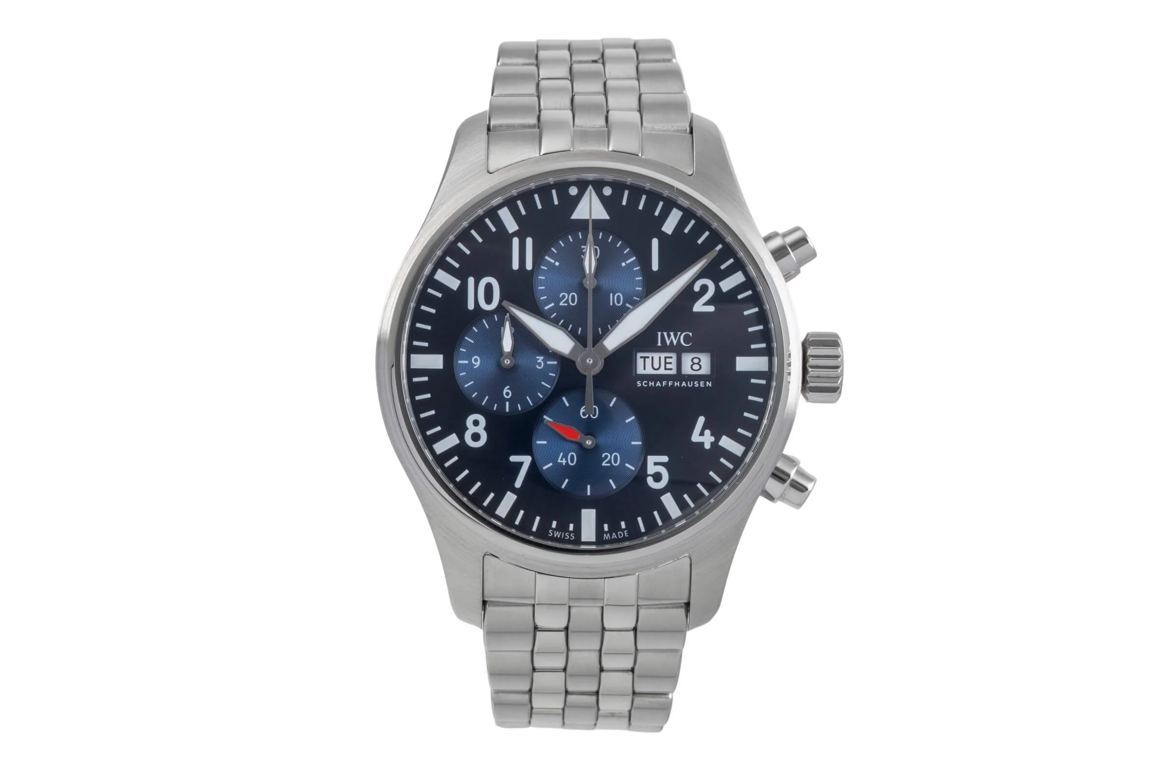 IWC Pilot chronograph steel automatic men's watch IW378004 LP: 8800EUR  [2500854] - Image 5