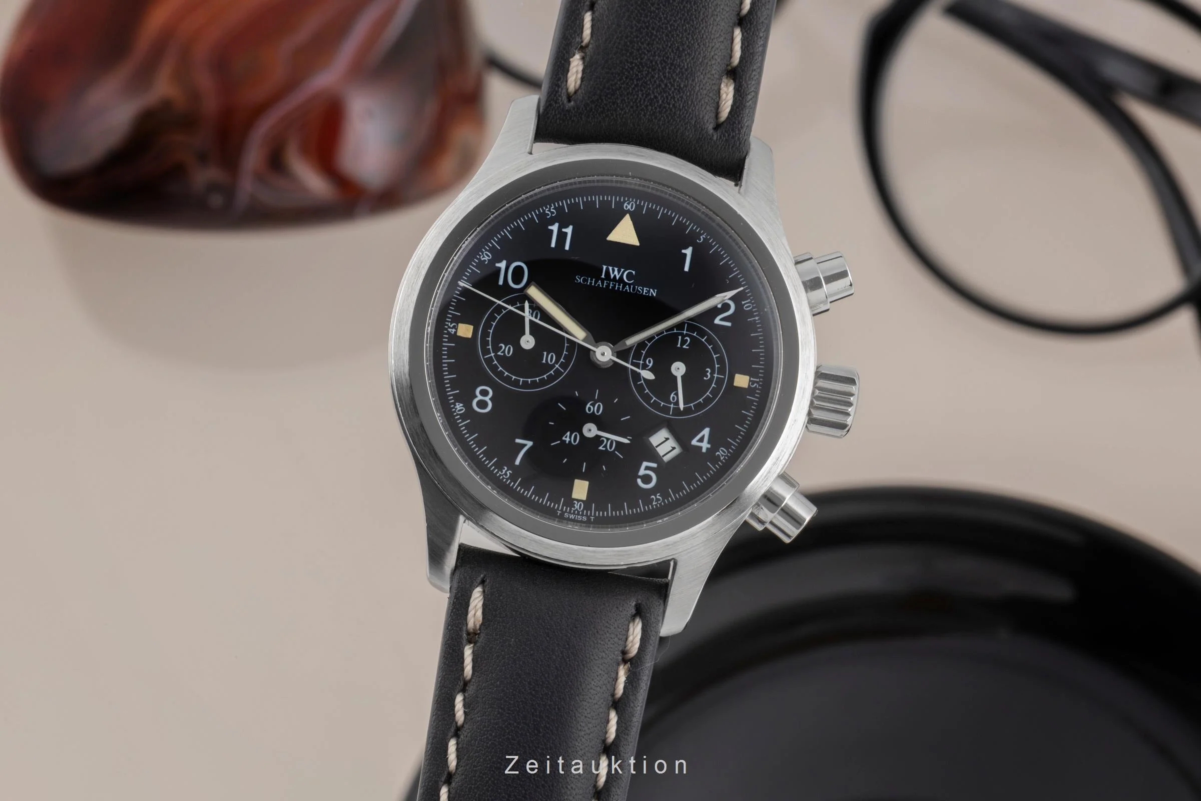 IWC Pilot chronograph steel quartz men's watch IW374101  [2505372] - Image 2