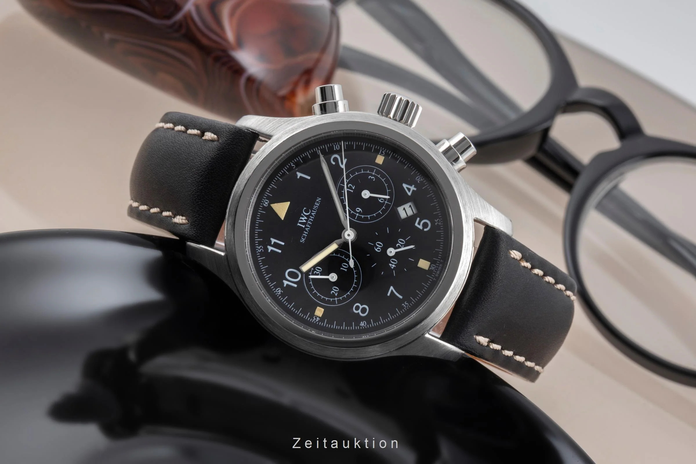 IWC Pilot chronograph steel quartz men's watch IW374101  [2505372] - Image 3