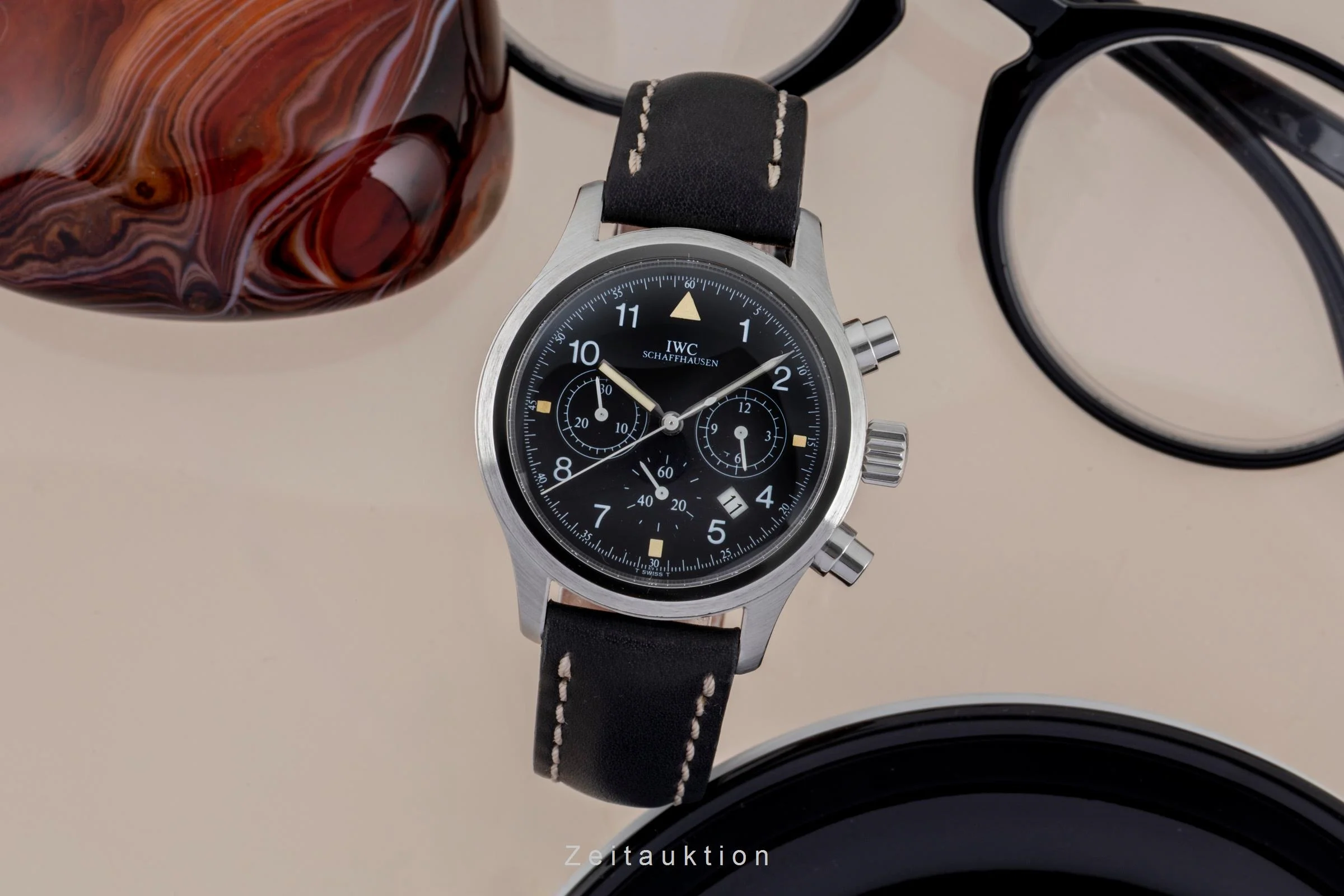 IWC Pilot chronograph steel quartz men's watch IW374101  [2505372] - Image 4