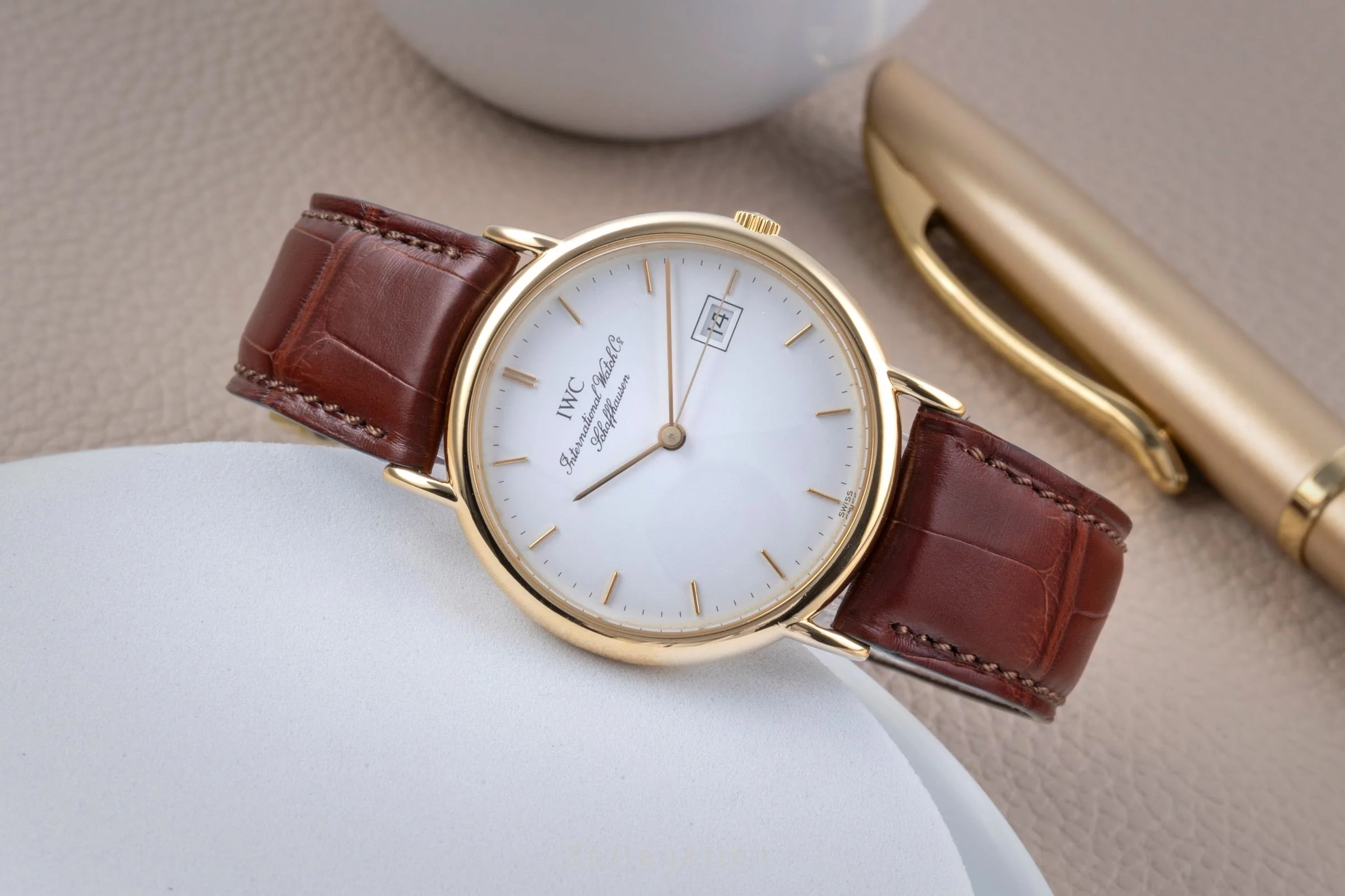 IWC Portofino 18 ct gold quartz men's watch IW333103  [2505755] - Image 3