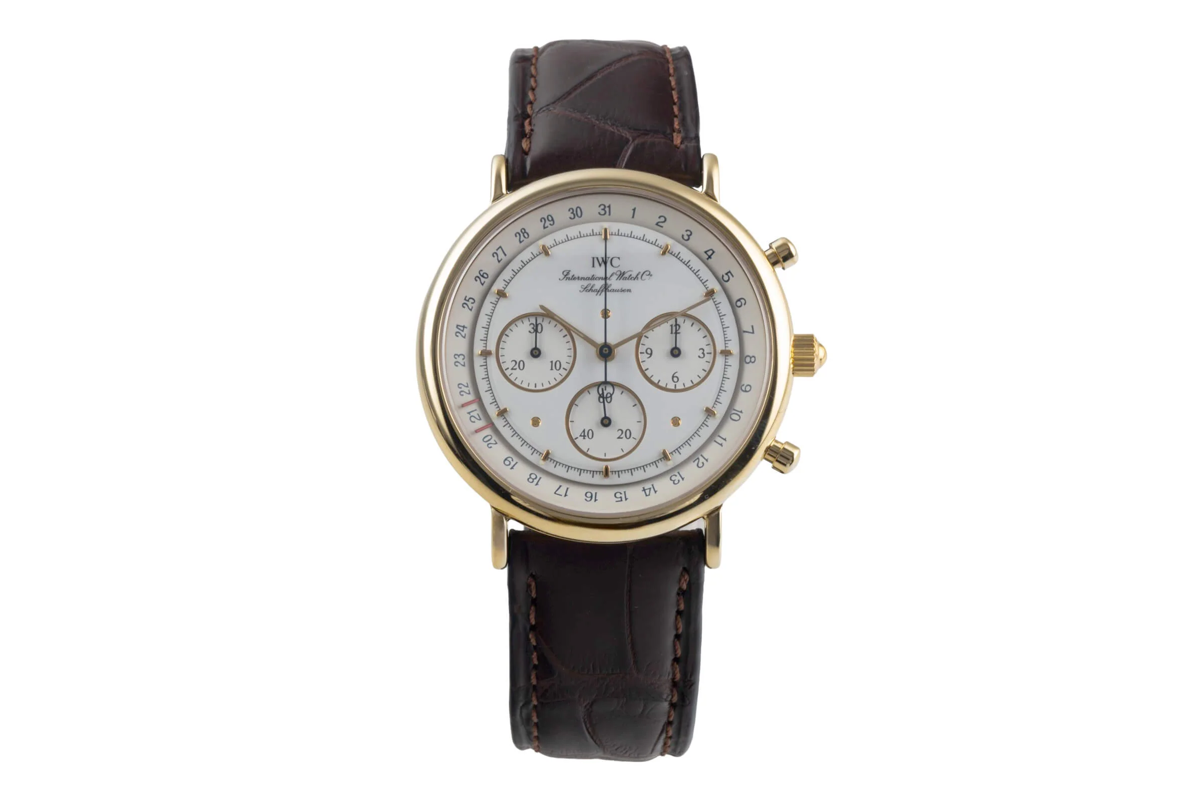 IWC Portofino chronograph 18 ct gold quartz men's watch IW373101  [2501132] - Image 5