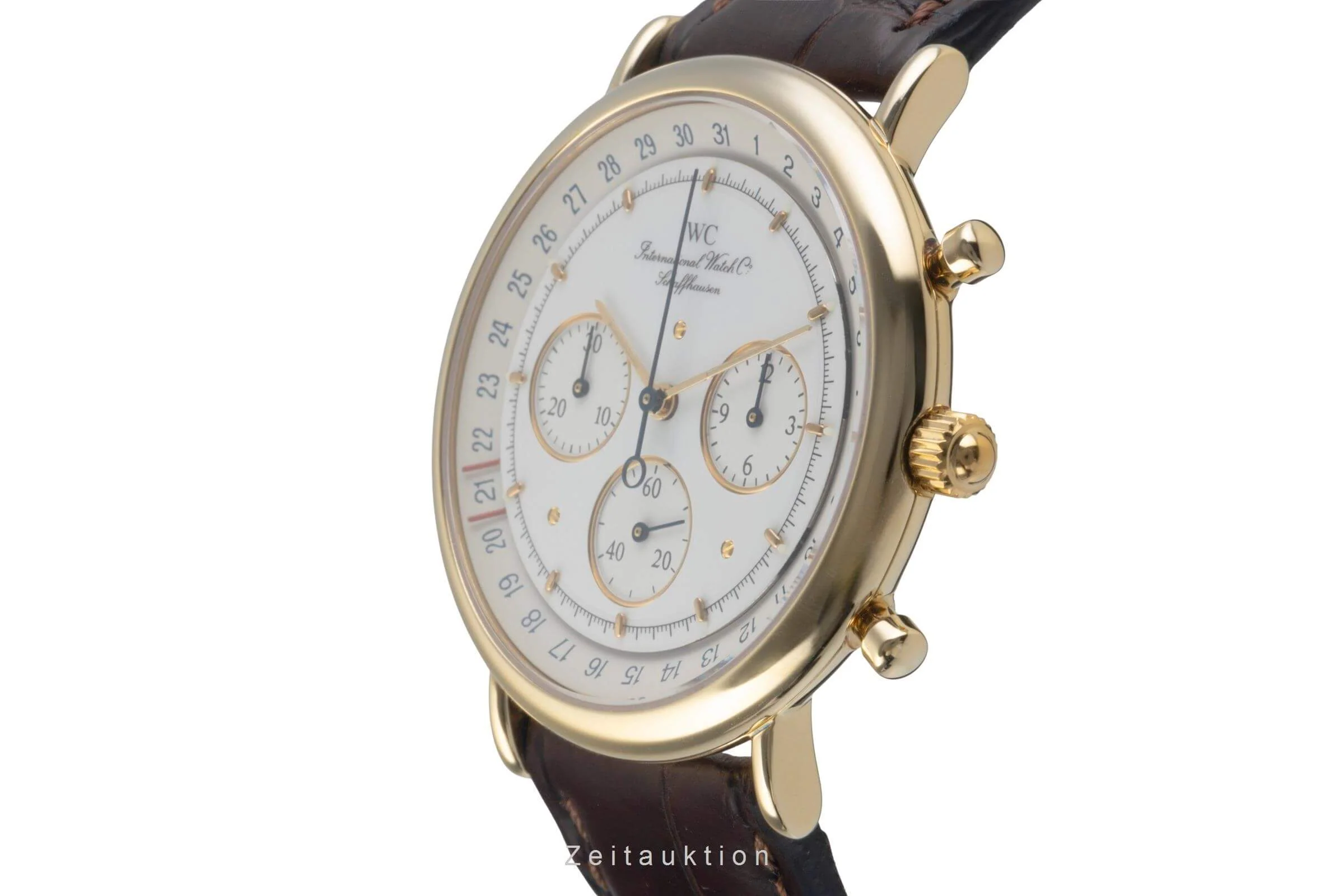 IWC Portofino chronograph 18 ct gold quartz men's watch IW373101  [2501132] - Image 7