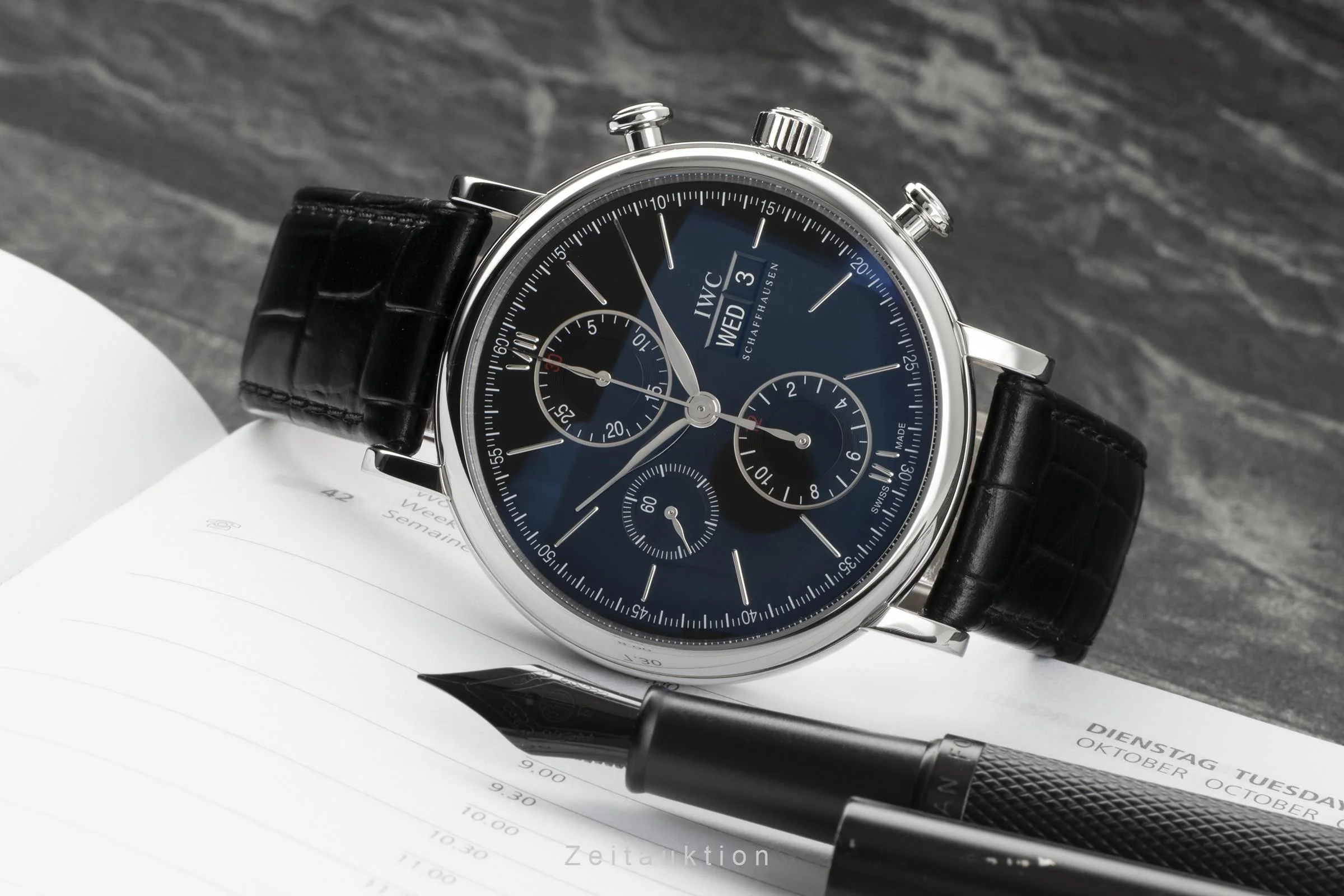 IWC Portofino chronograph steel automatic men's watch IW3910 LP: 7100EUR  [2205292] - Image 2