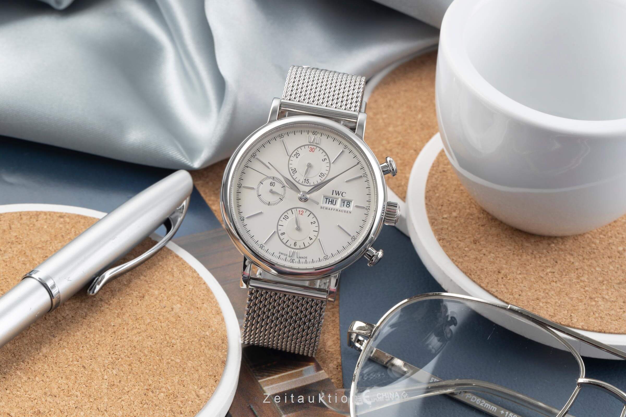 IWC Portofino chronograph steel automatic men's watch IW391009  [2405520] - Image 3