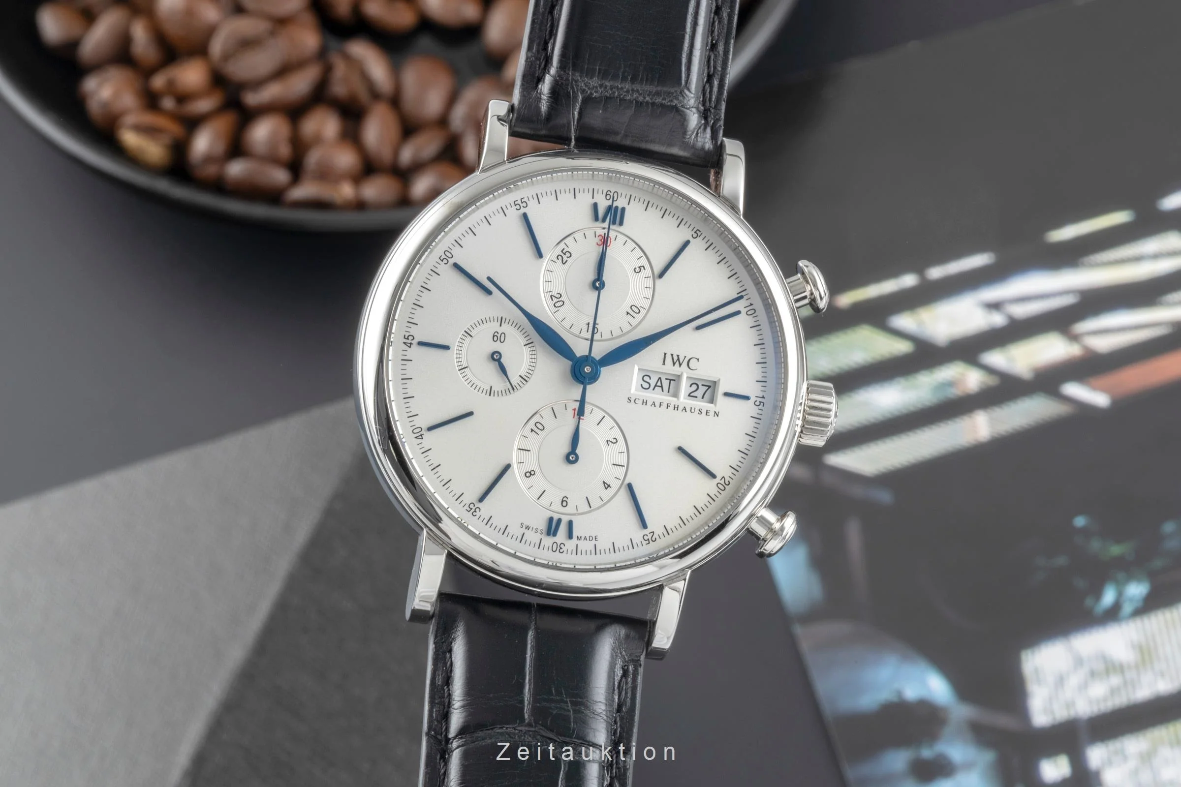 IWC Portofino chronograph steel automatic men's watch IW391037 LP: 7100EUR  [2505664] - Image 2