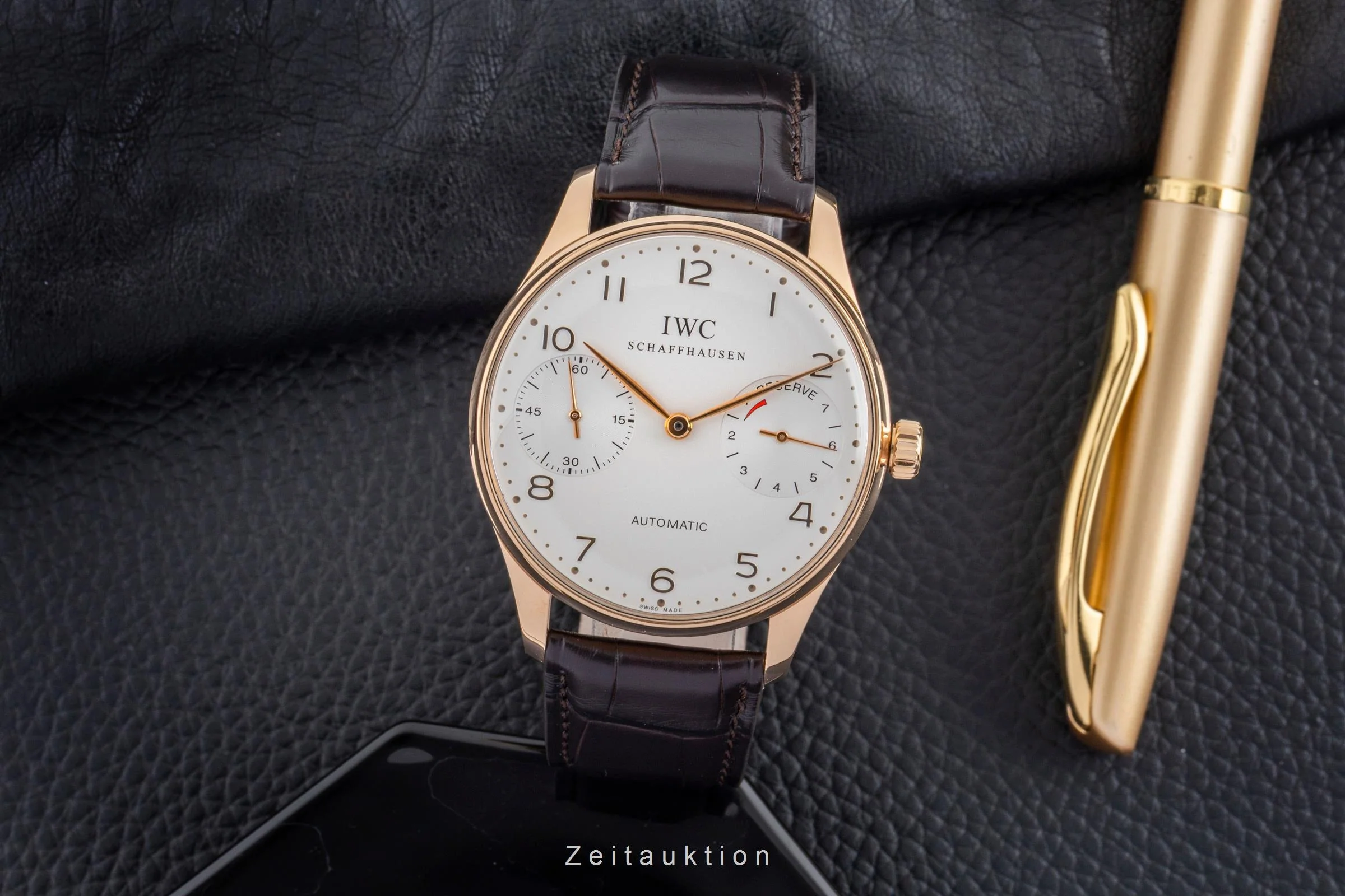 IWC Portugieser 18 ct gold automatic men's watch IW500004  [2502567] - Image 4