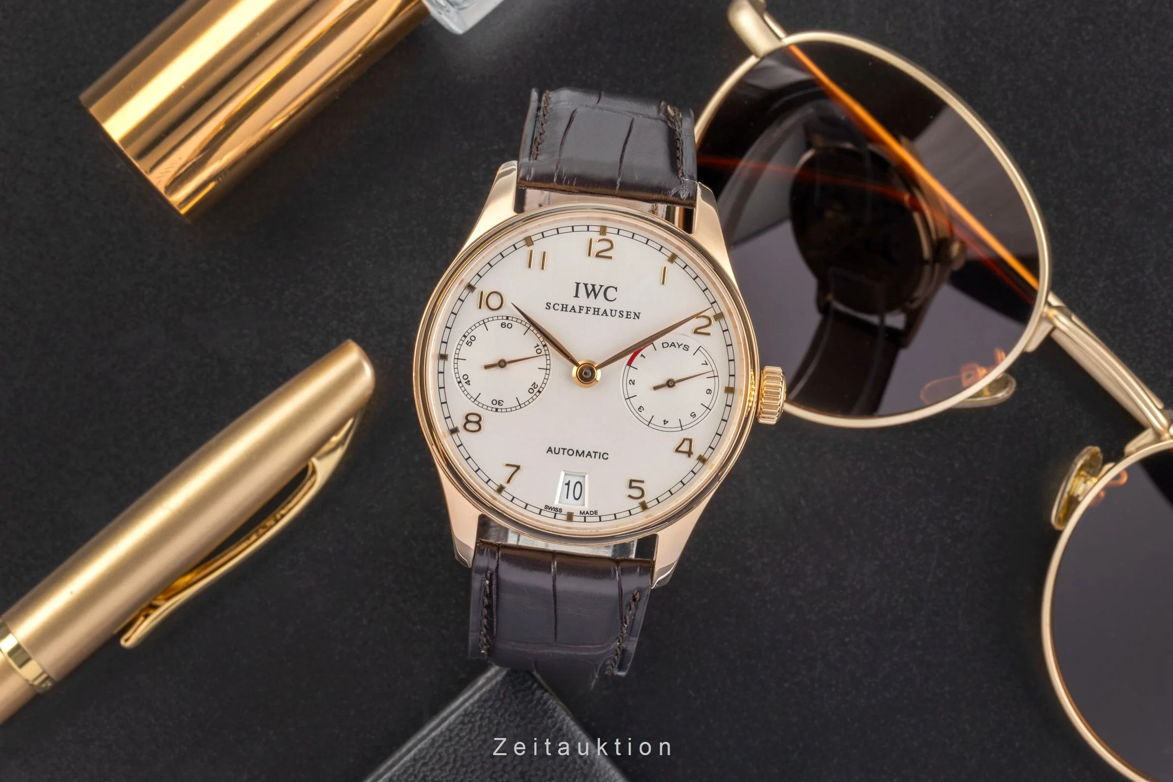 IWC Portugieser 18 ct gold automatic men's watch IW500113  [2502513] - Image 4