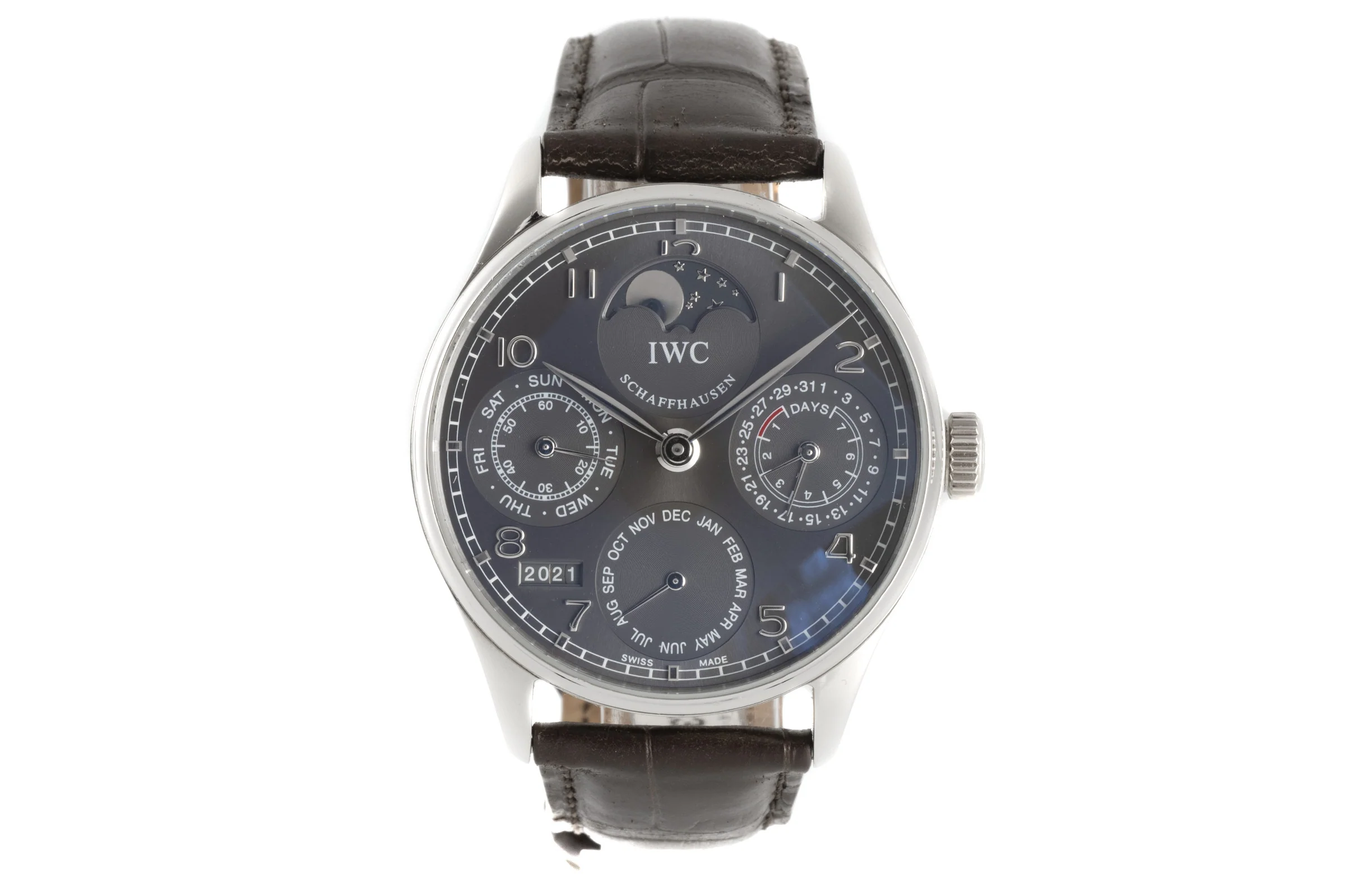 IWC Portugieser 18 ct white gold automatic men's watch  IW502218  [2107093] - Image 4