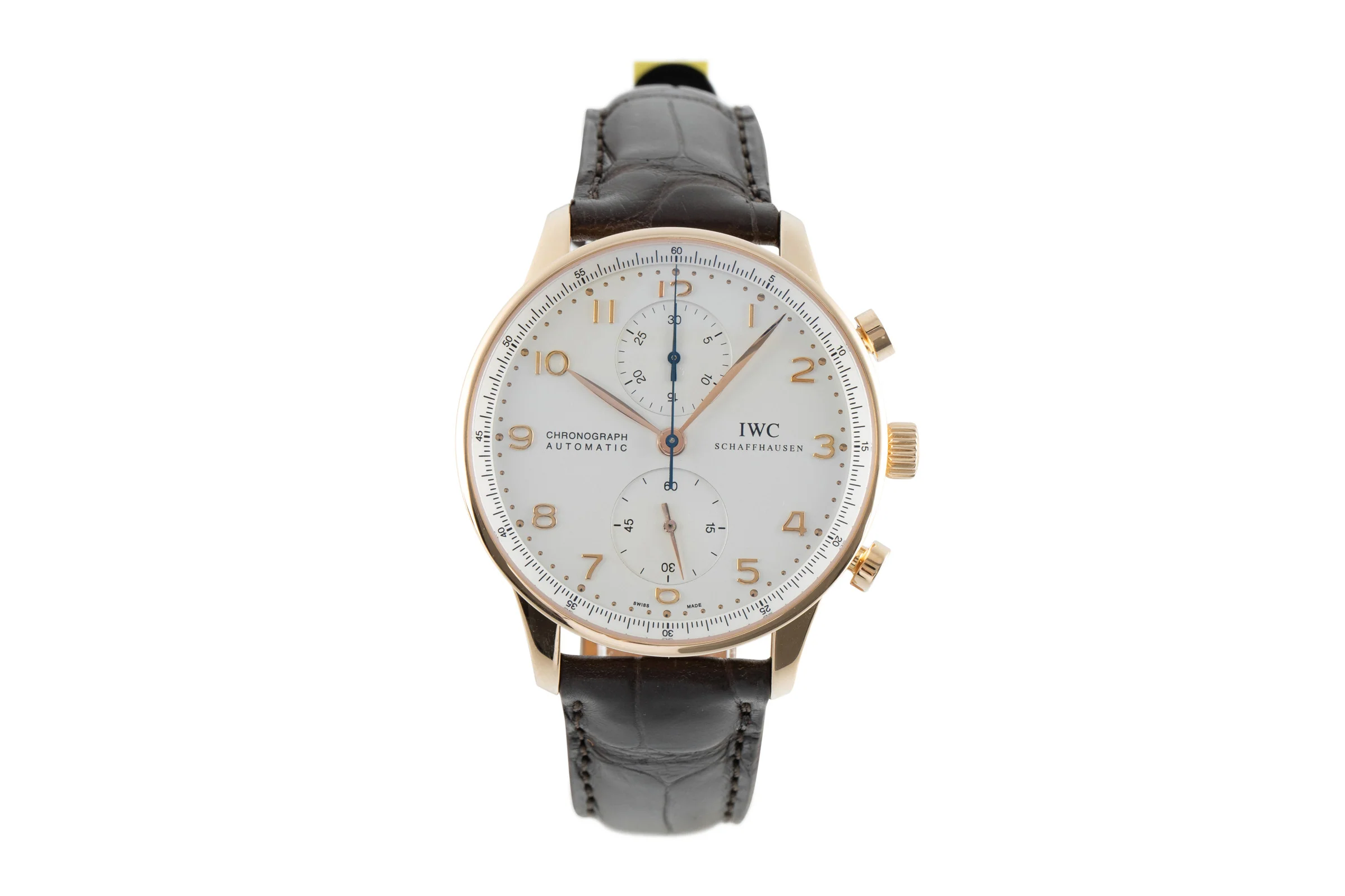 IWC Portugieser chronograph 18 ct gold automatic men's watch 3714 LP: 17900EUR  [2105653] - Image 4