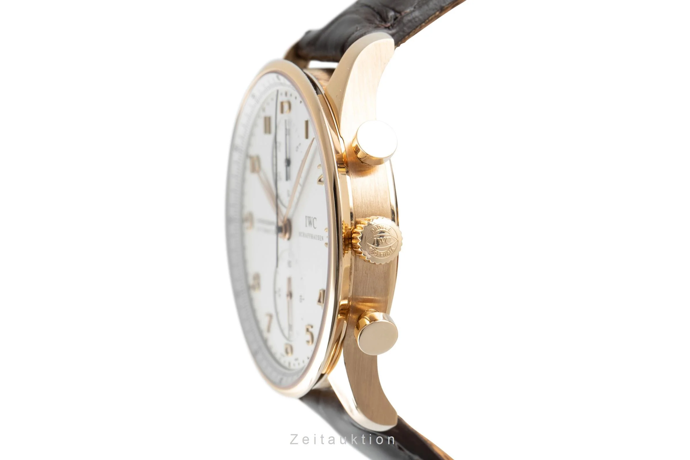 IWC Portugieser chronograph 18 ct gold automatic men's watch 3714 LP: 17900EUR  [2105653] - Image 5