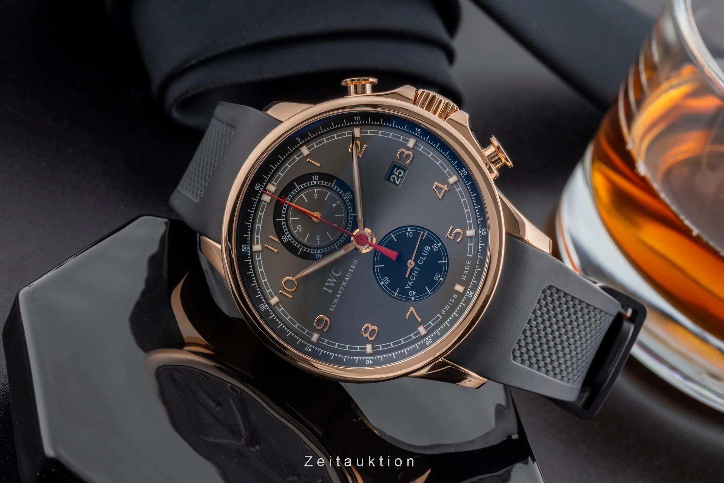 IWC Portugieser chronograph 18 ct red gold automatic men's watch IW390202  [2502683] - Image 3